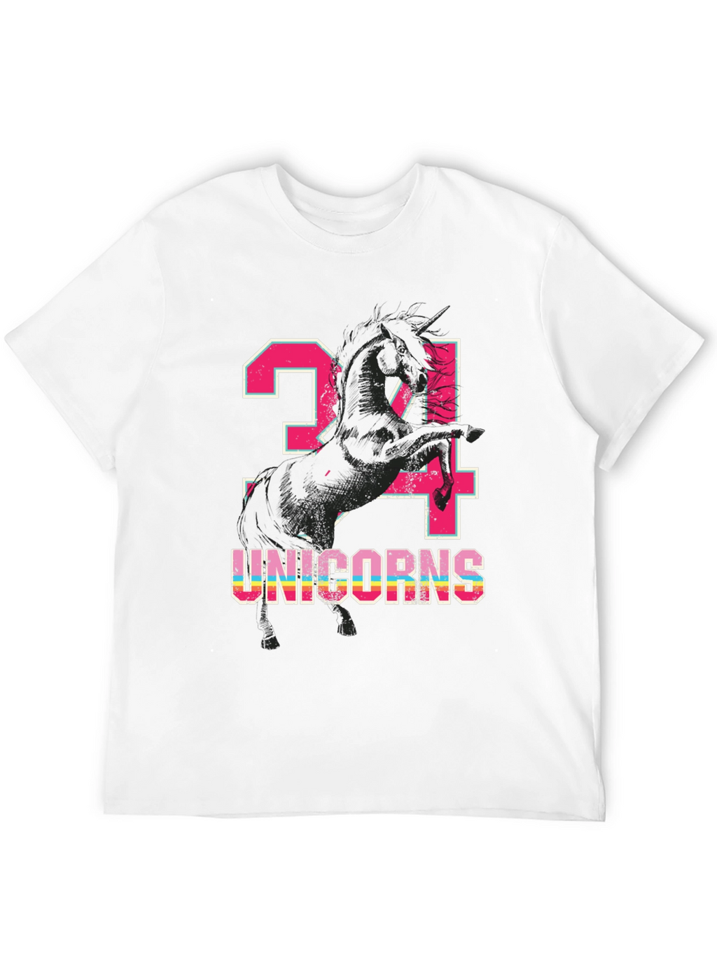 Unicorns Black Graphic Tee