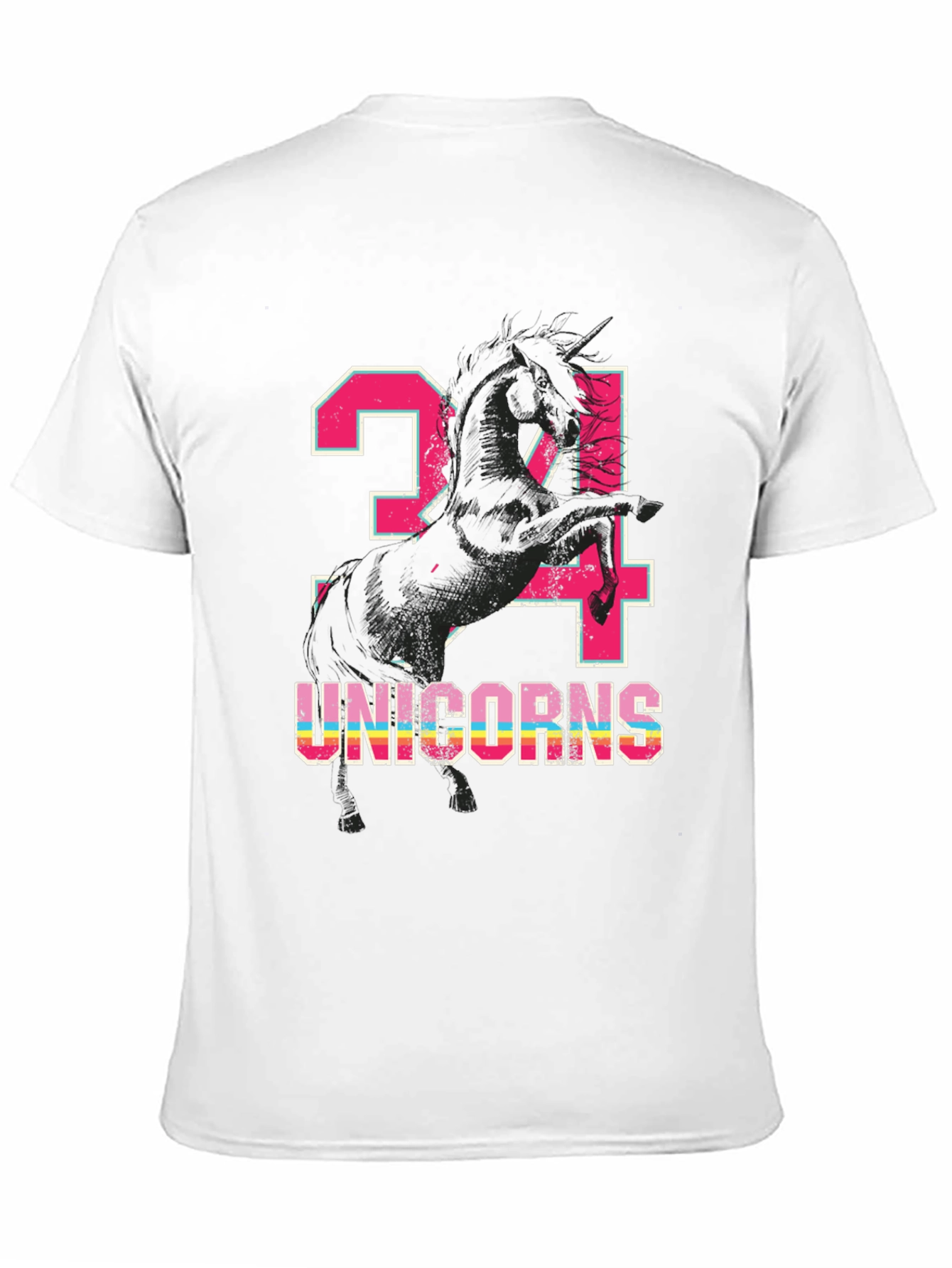 Unicorns Black Graphic Tee