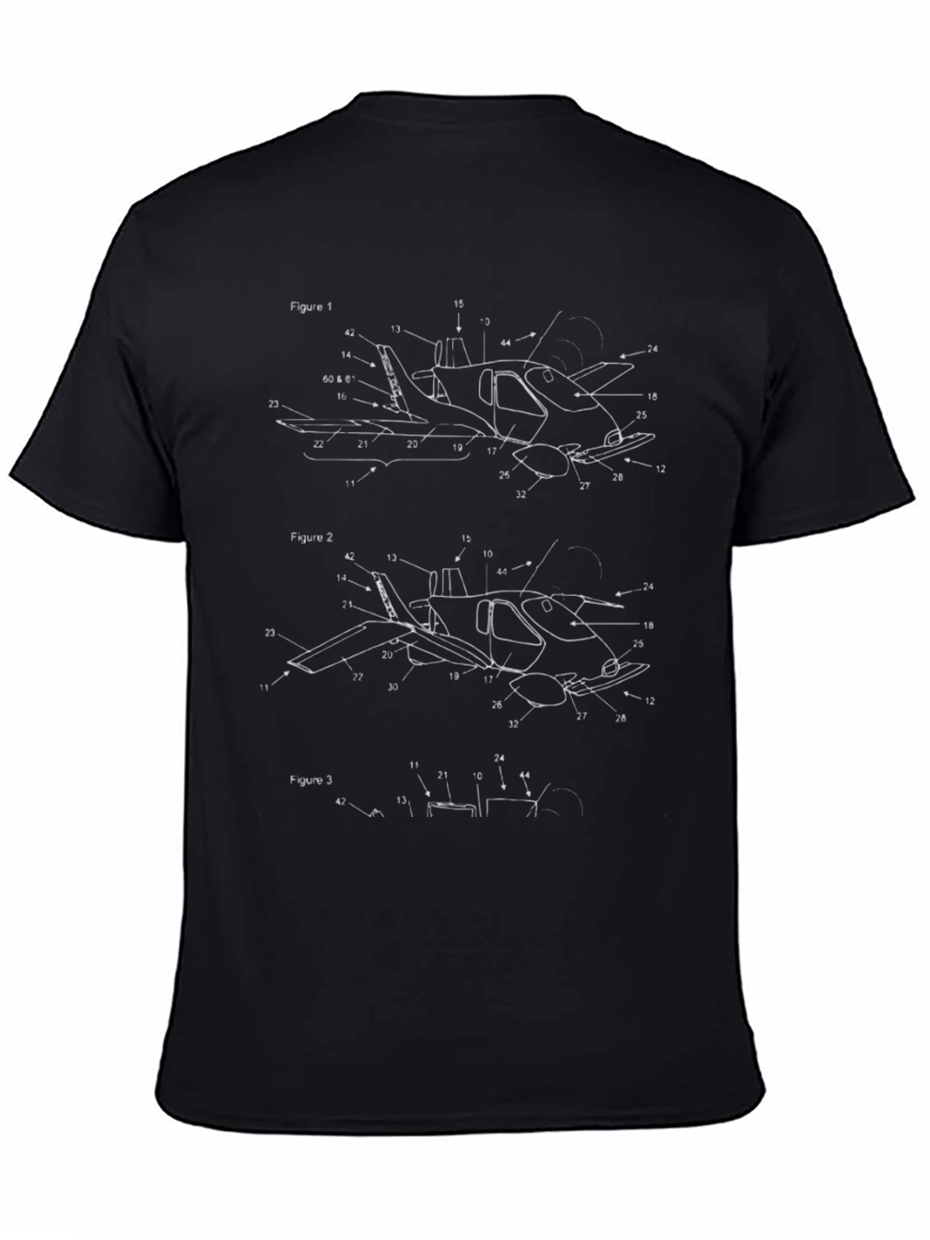 Jet Patent Print Graphic T-Shirt