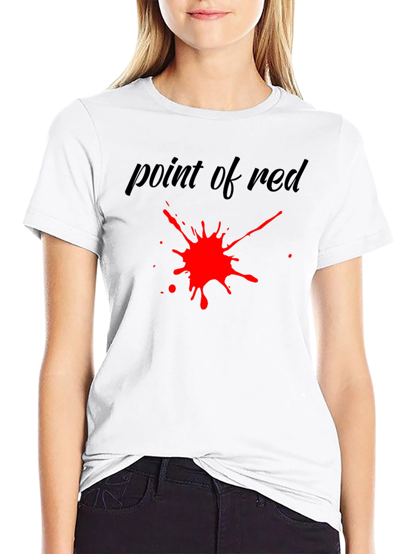 Point of Red Graphic T-Shirt - Bold Statement Tee