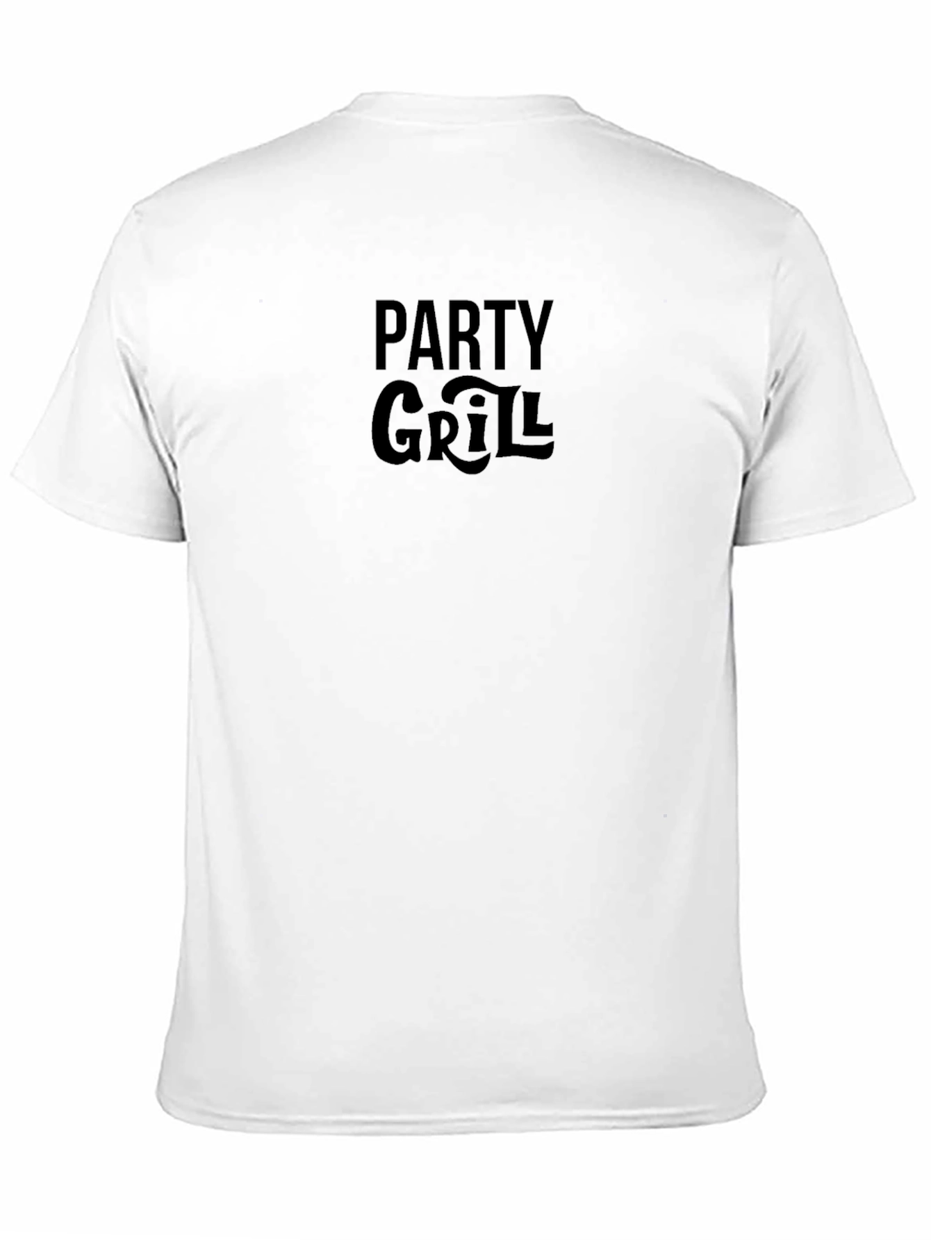 Party Grill Graphic T-Shirt - Black Casual Tee