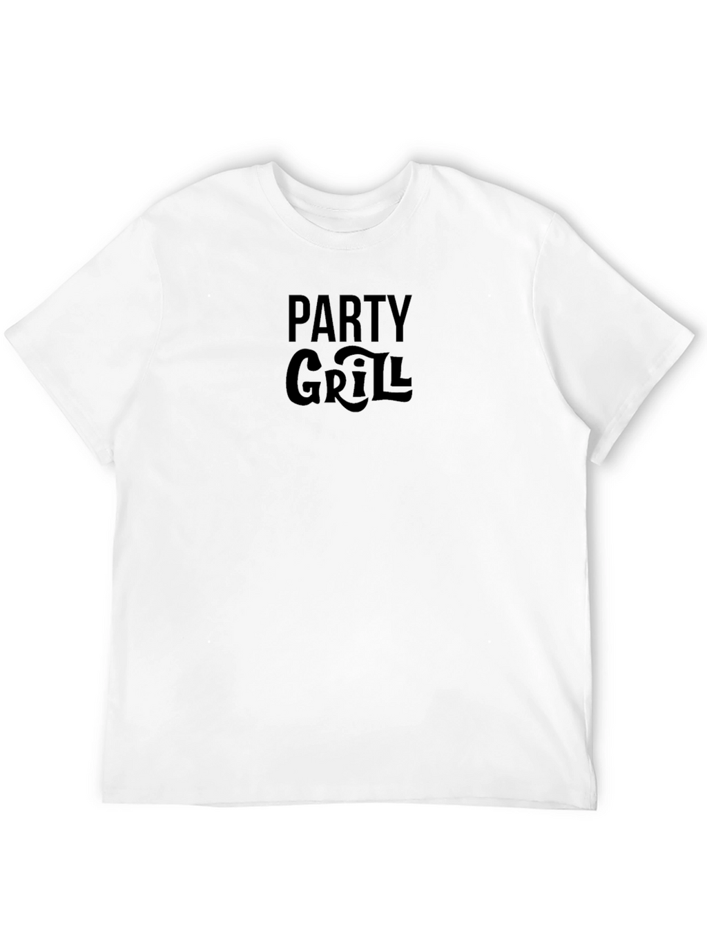 Party Grill Graphic T-Shirt - Black Casual Tee