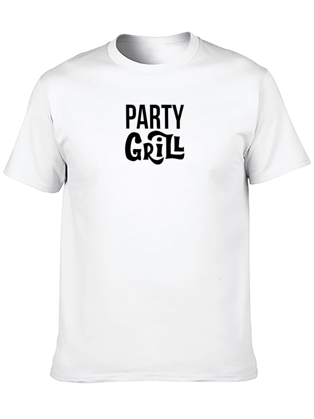 Party Grill Graphic T-Shirt - Black Casual Tee