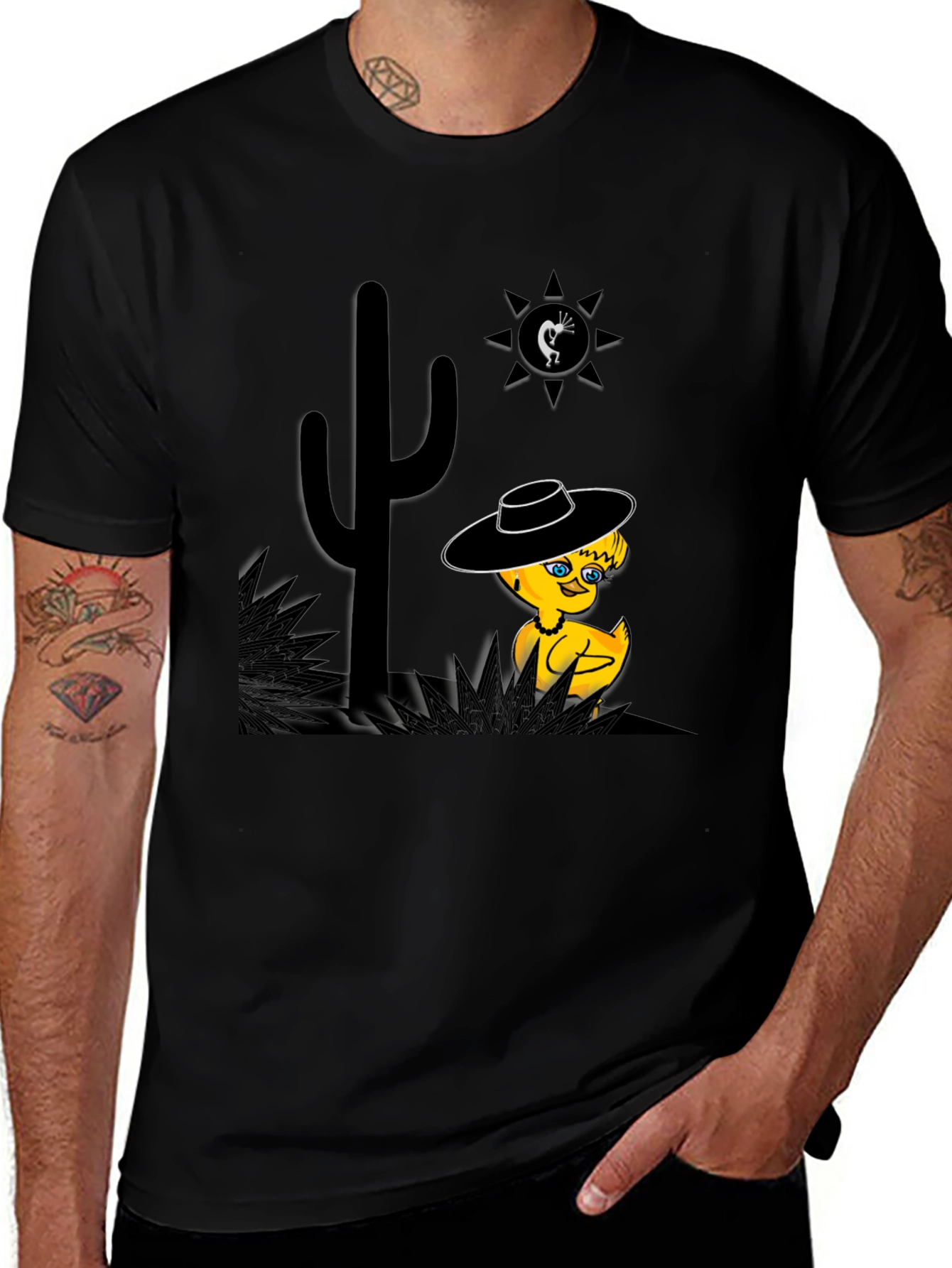 Desert Duck T-Shirt - Whimsical Western Tee