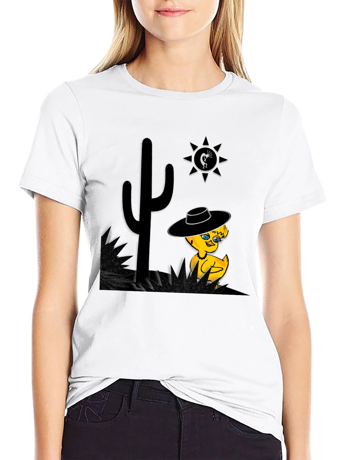 Desert Duck T-Shirt - Whimsical Western Tee