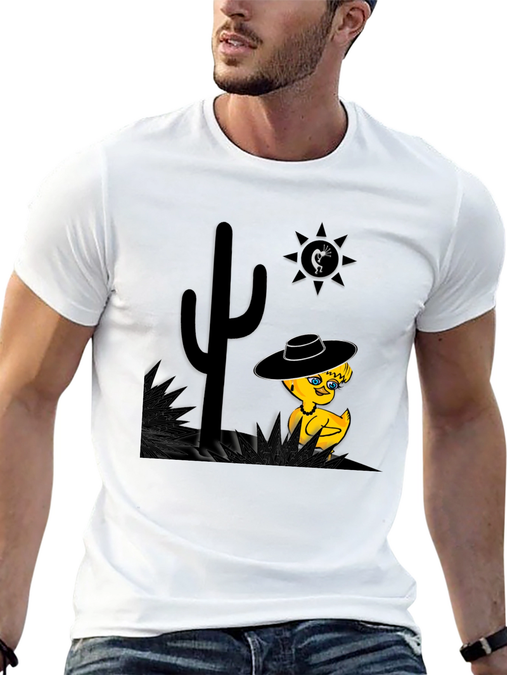 Desert Duck T-Shirt - Whimsical Western Tee