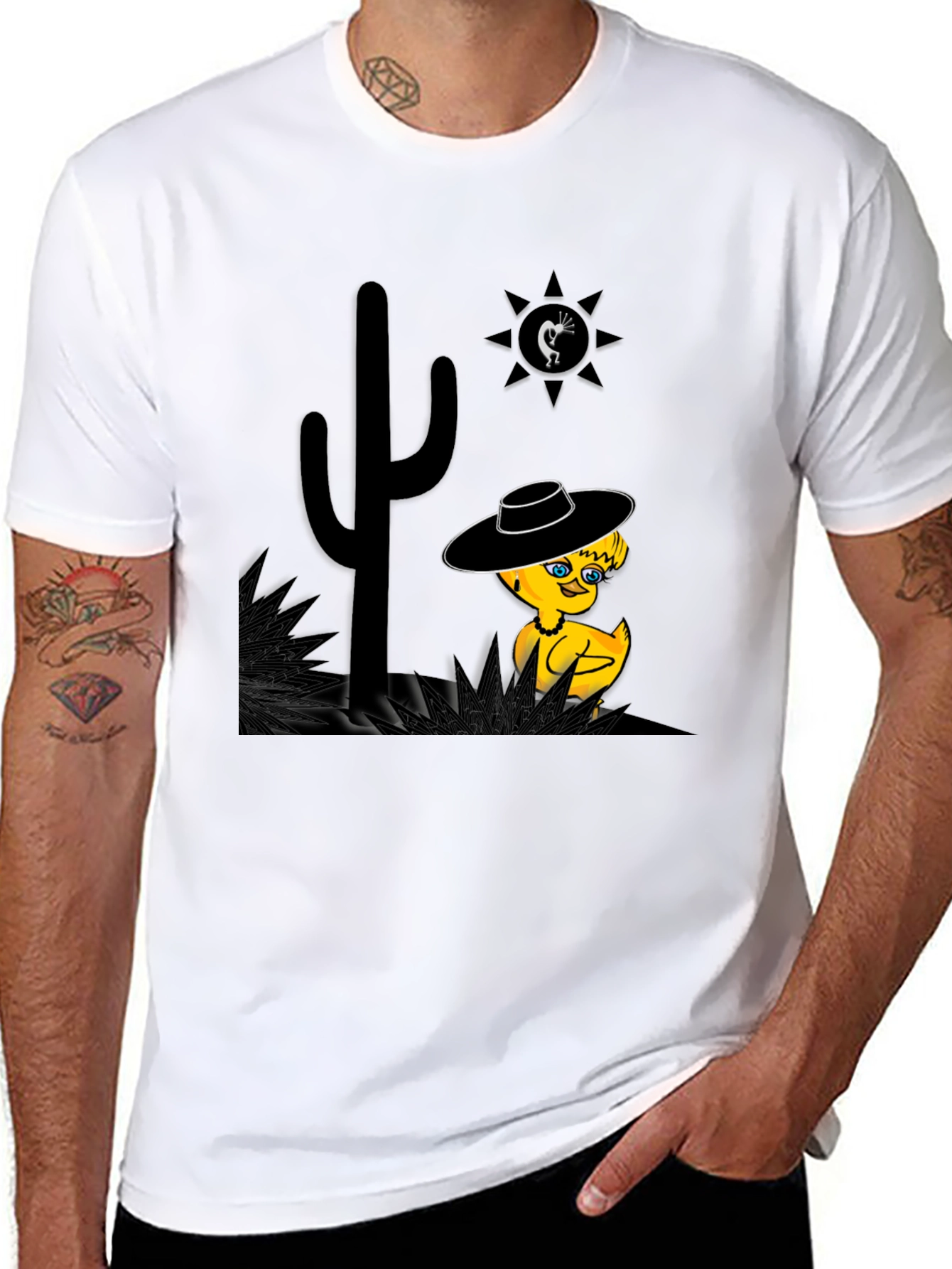 Desert Duck T-Shirt - Whimsical Western Tee