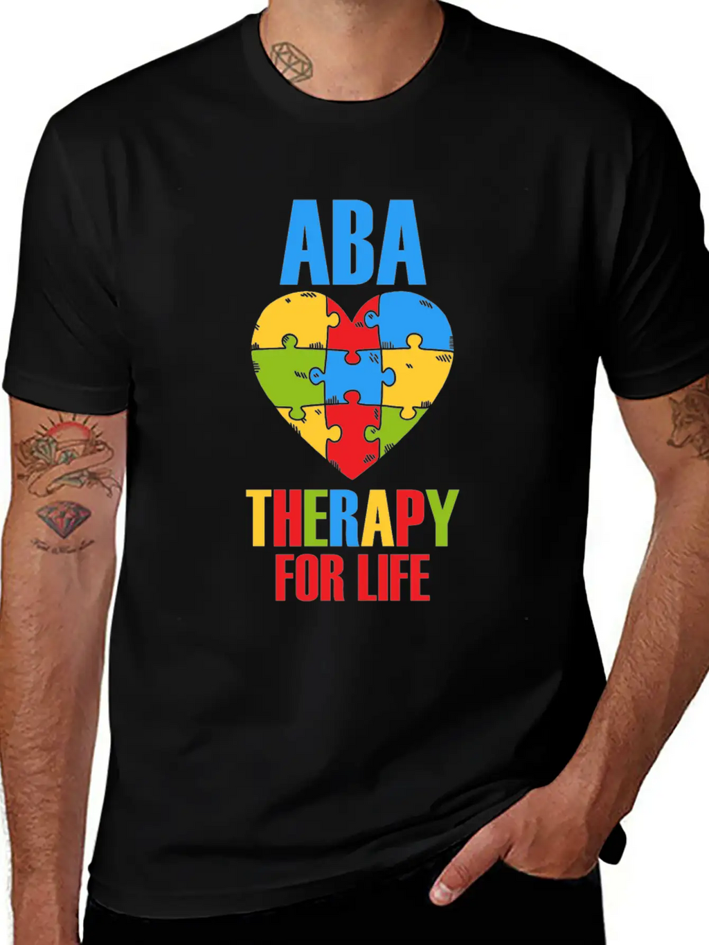 Aba Therapy For Life BCBA Therapist Analyst Autism Breathable Soft Cotton T-Shirt – Timeless Casual Look