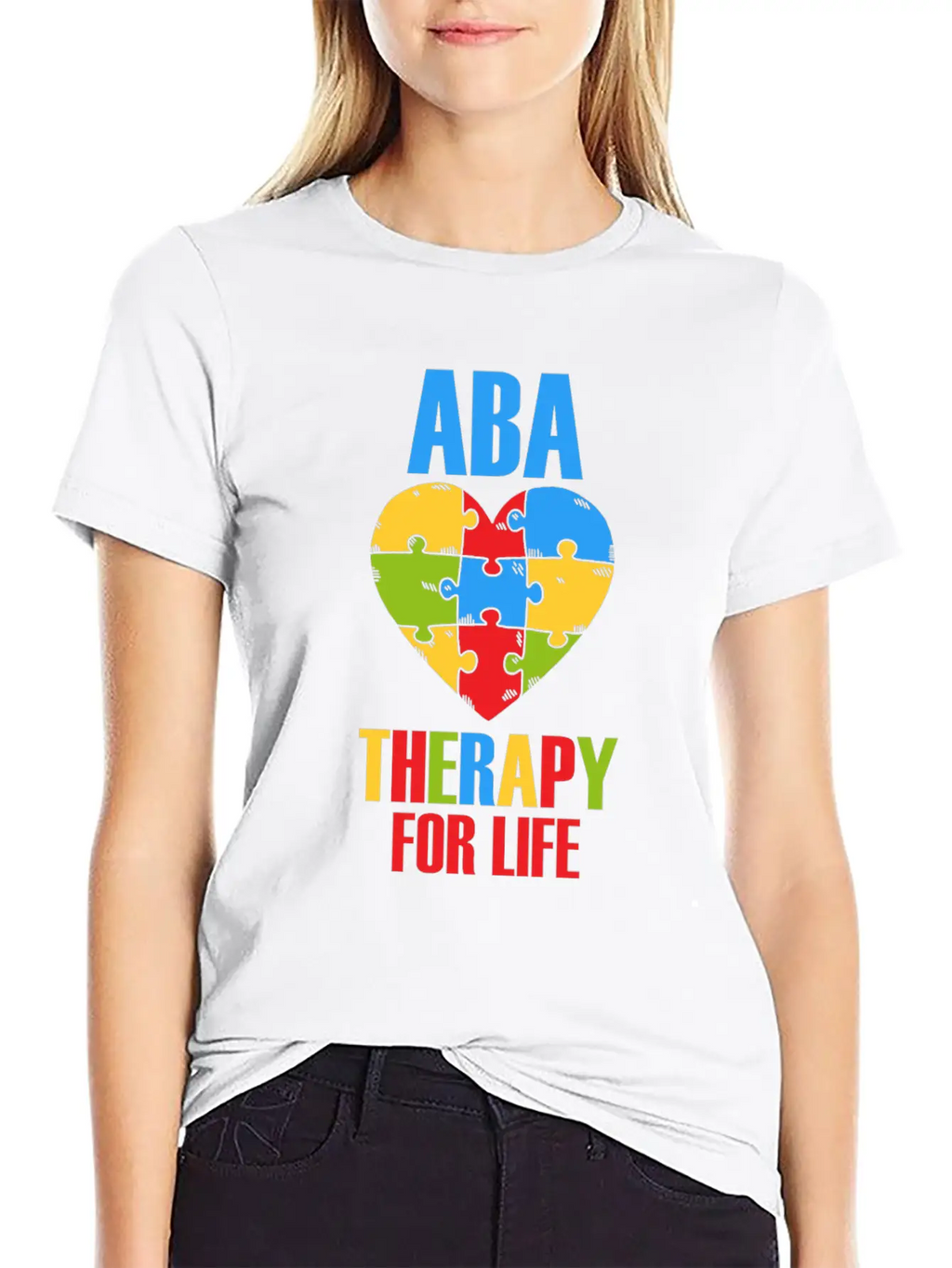 Aba Therapy For Life BCBA Therapist Analyst Autism Breathable Soft Cotton T-Shirt – Timeless Casual Look