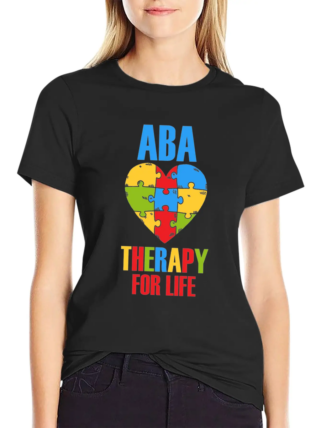 Aba Therapy For Life BCBA Therapist Analyst Autism Breathable Soft Cotton T-Shirt – Timeless Casual Look