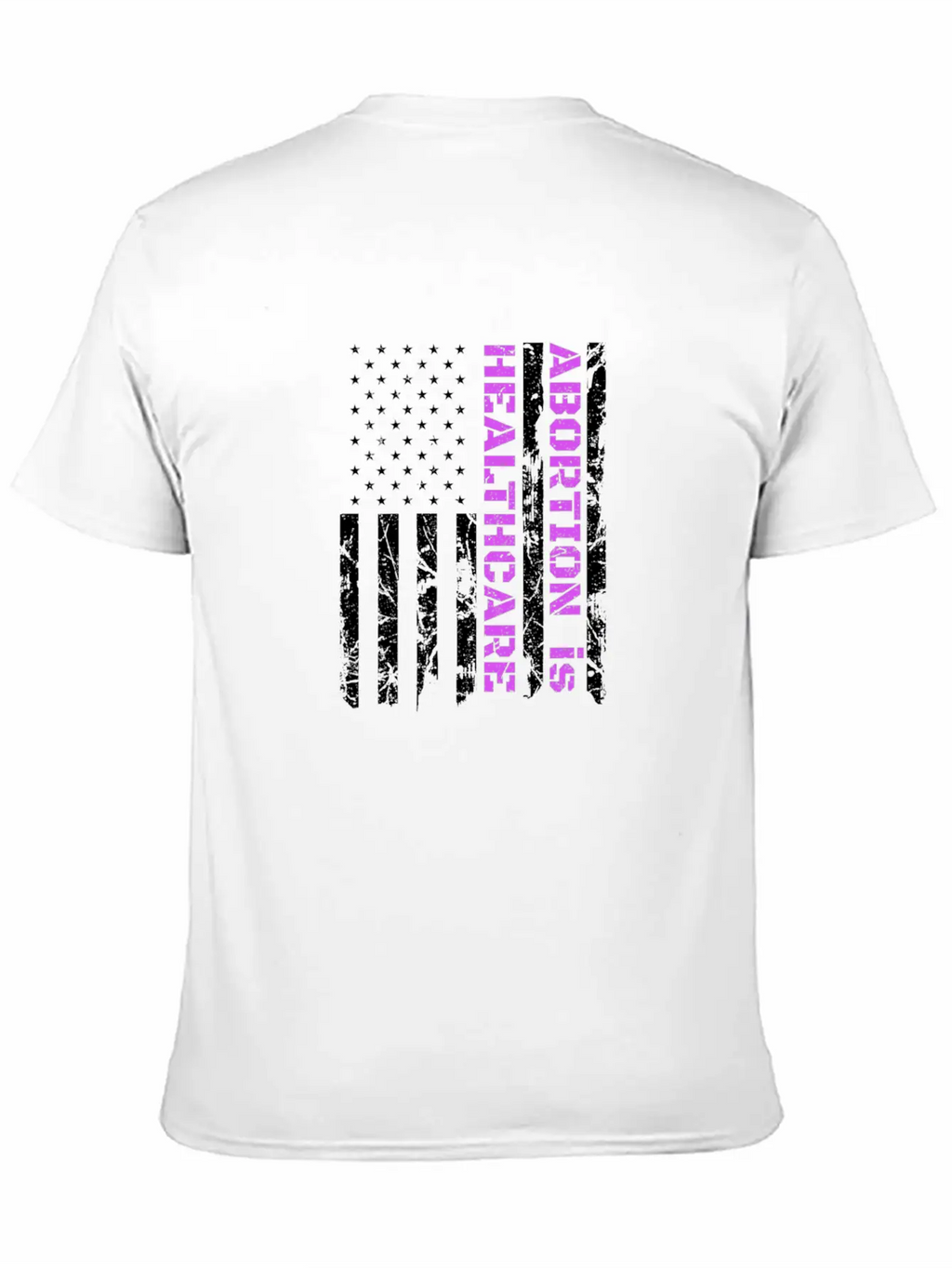 Abortion Is Healthcare Pro Choice American Flag Unisex Casual T-Shirt – Clean Design For Daily Comfort