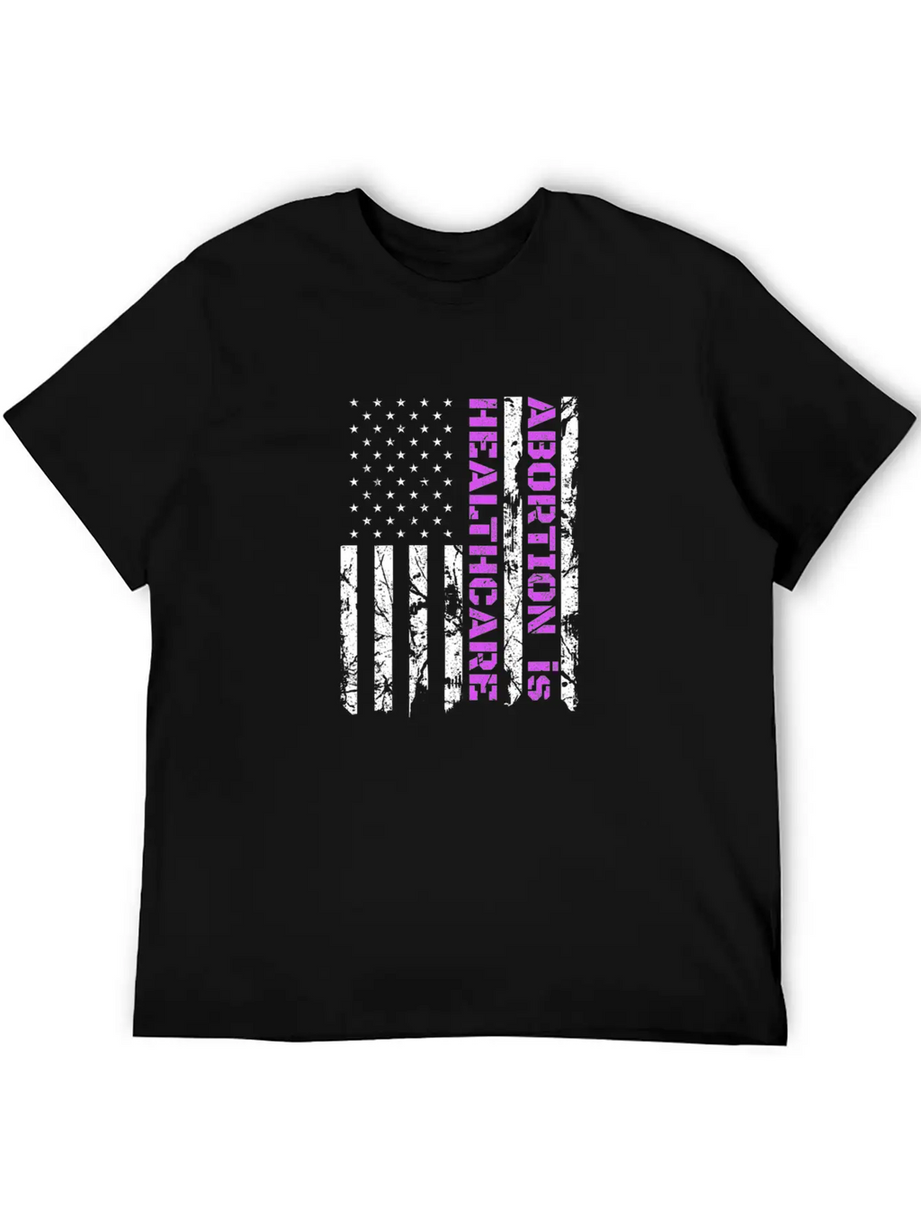 Abortion Is Healthcare Pro Choice American Flag Unisex Casual T-Shirt – Clean Design For Daily Comfort