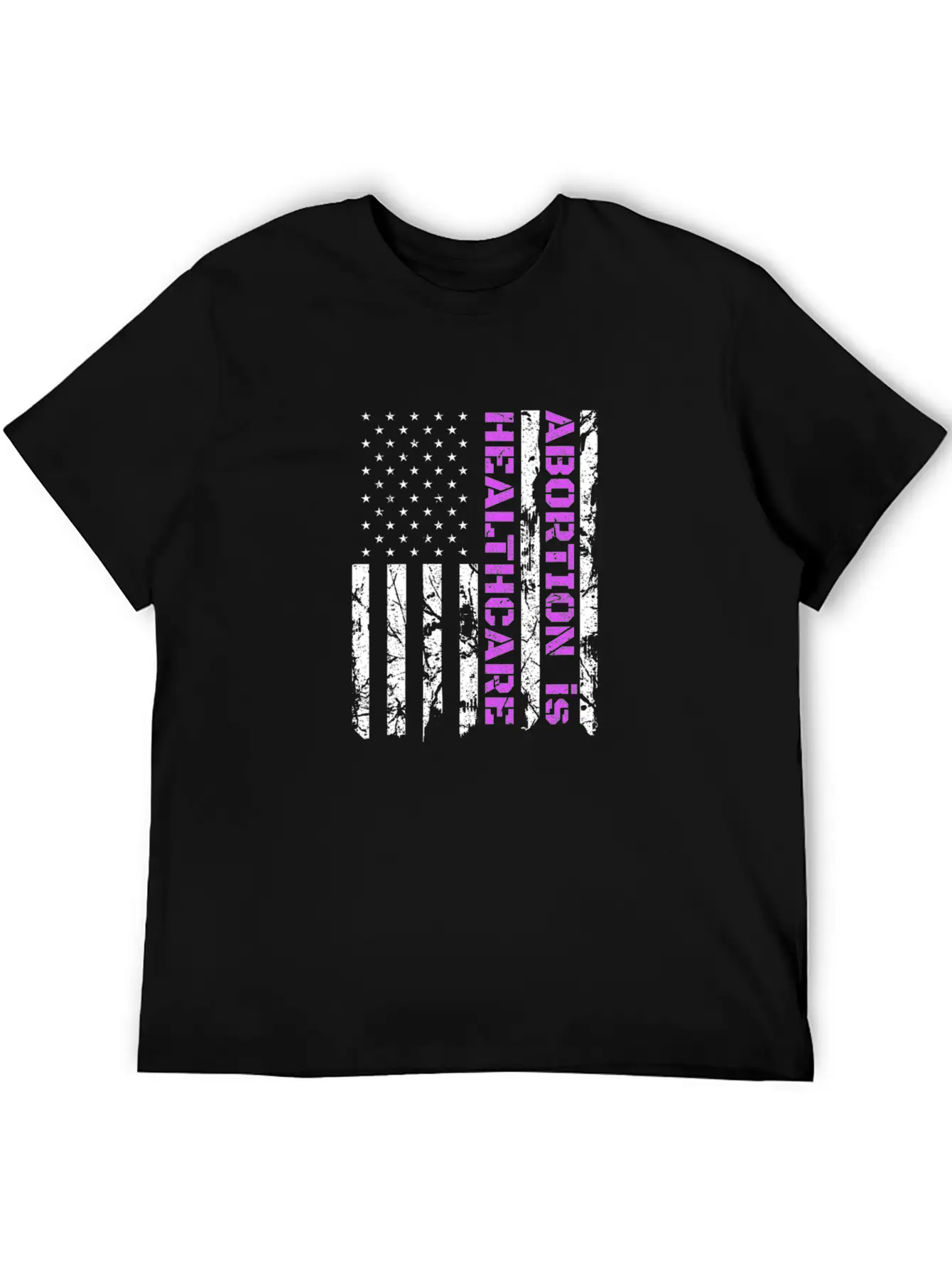 Abortion Is Healthcare Pro Choice American Flag Unisex Casual T-Shirt – Clean Design For Daily Comfort