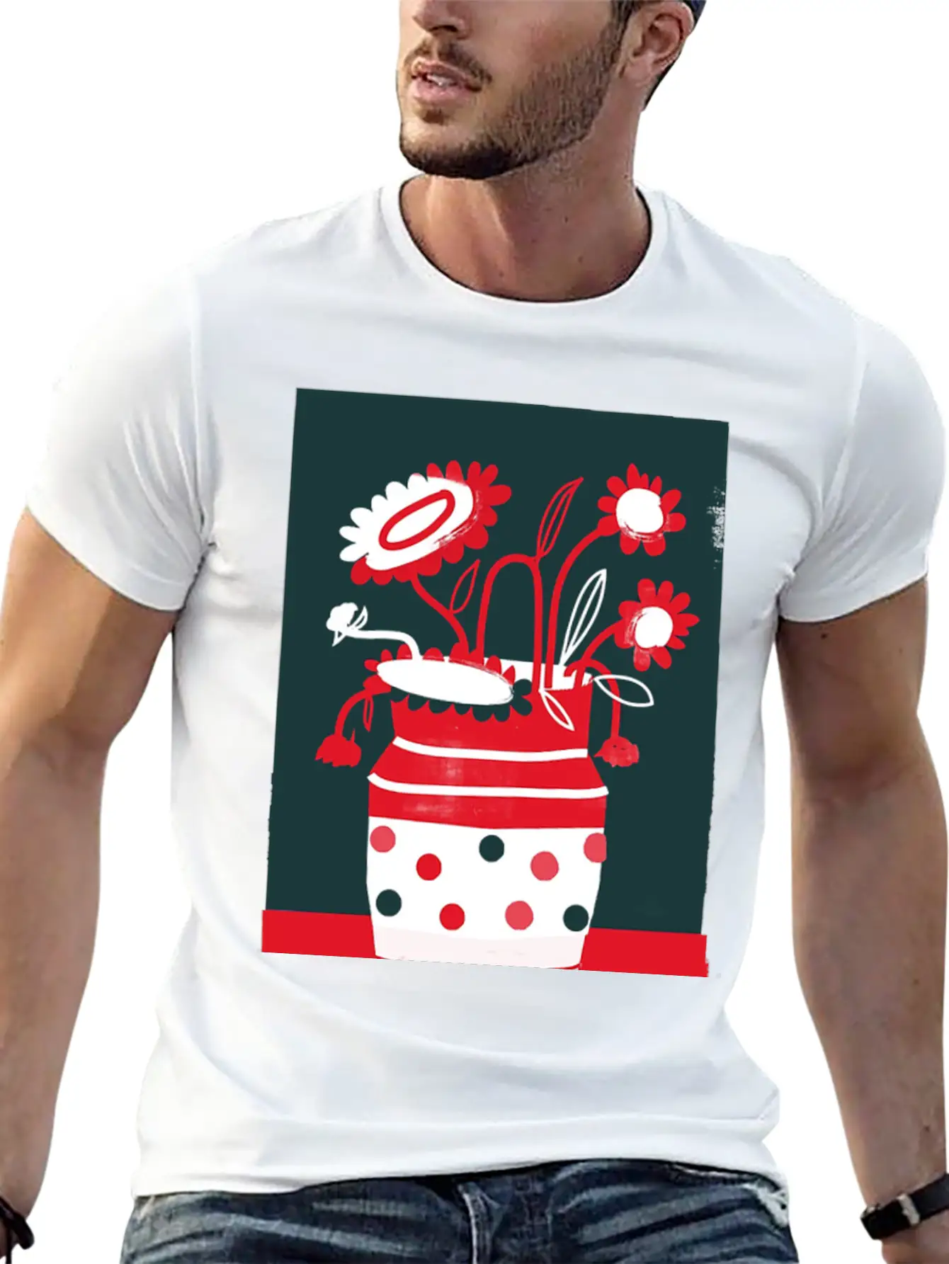 Abstract Art Unisex Casual T-Shirt – Clean Design For Daily Comfort