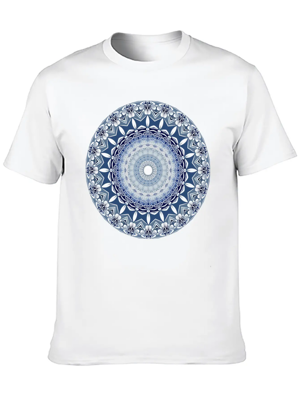 Abstract Art/Mandala Flower Unisex Casual T-Shirt – Clean Design For Daily Comfort
