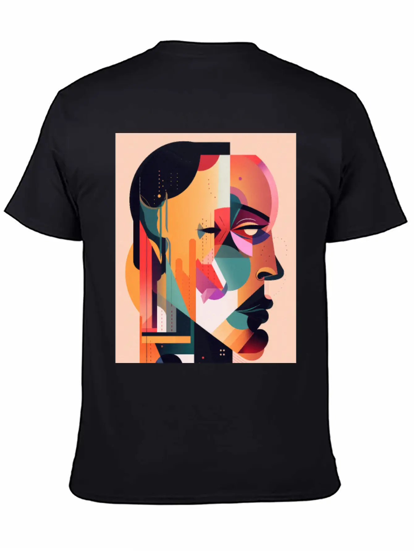 Abstract Face Art - Breaking The Chains Unisex Casual T-Shirt – Clean Design For Daily Comfort