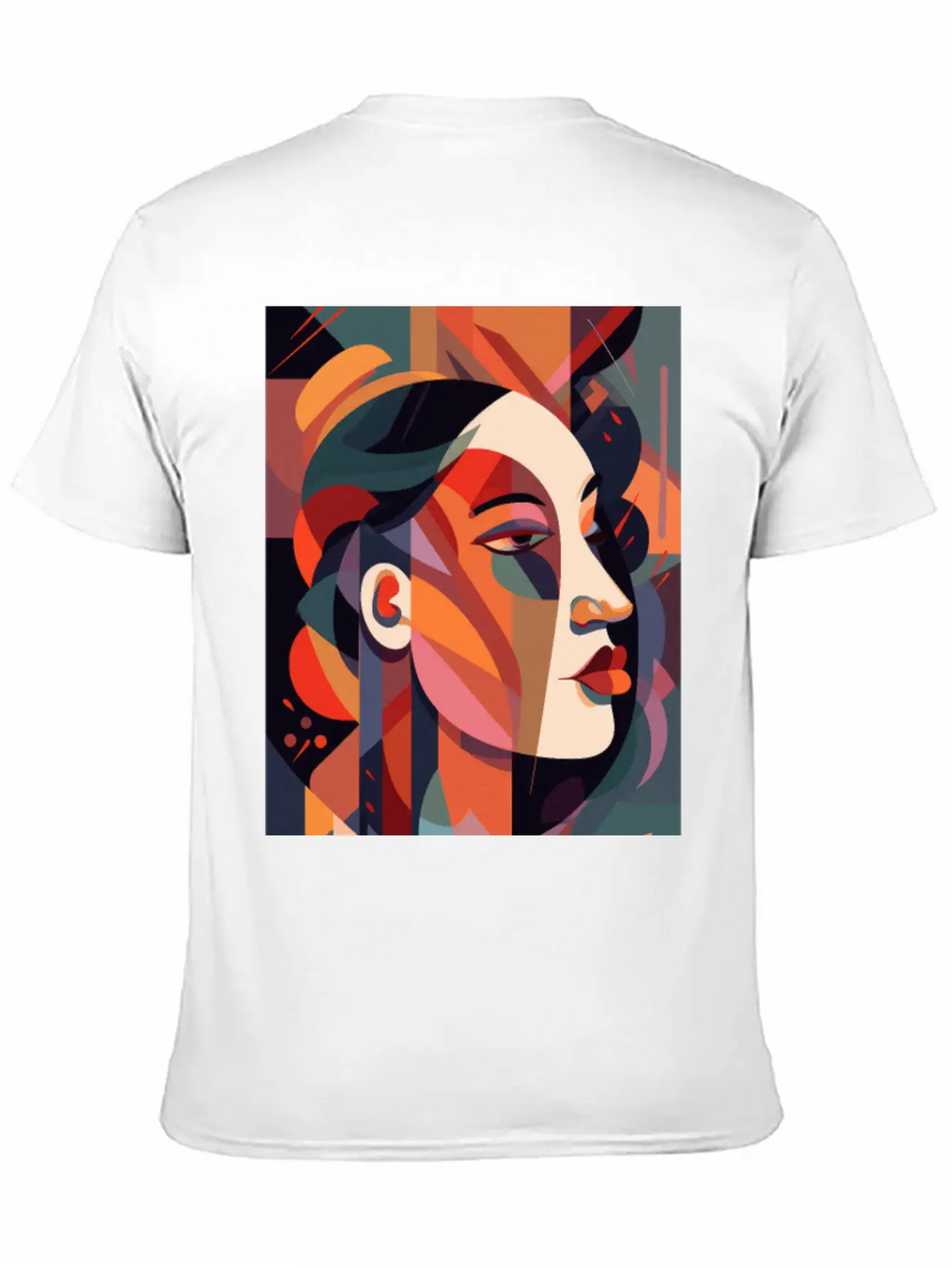 Abstract Face Art - Dreamy And Whimsical Unisex Casual T-Shirt – Clean Design For Daily Comfort
