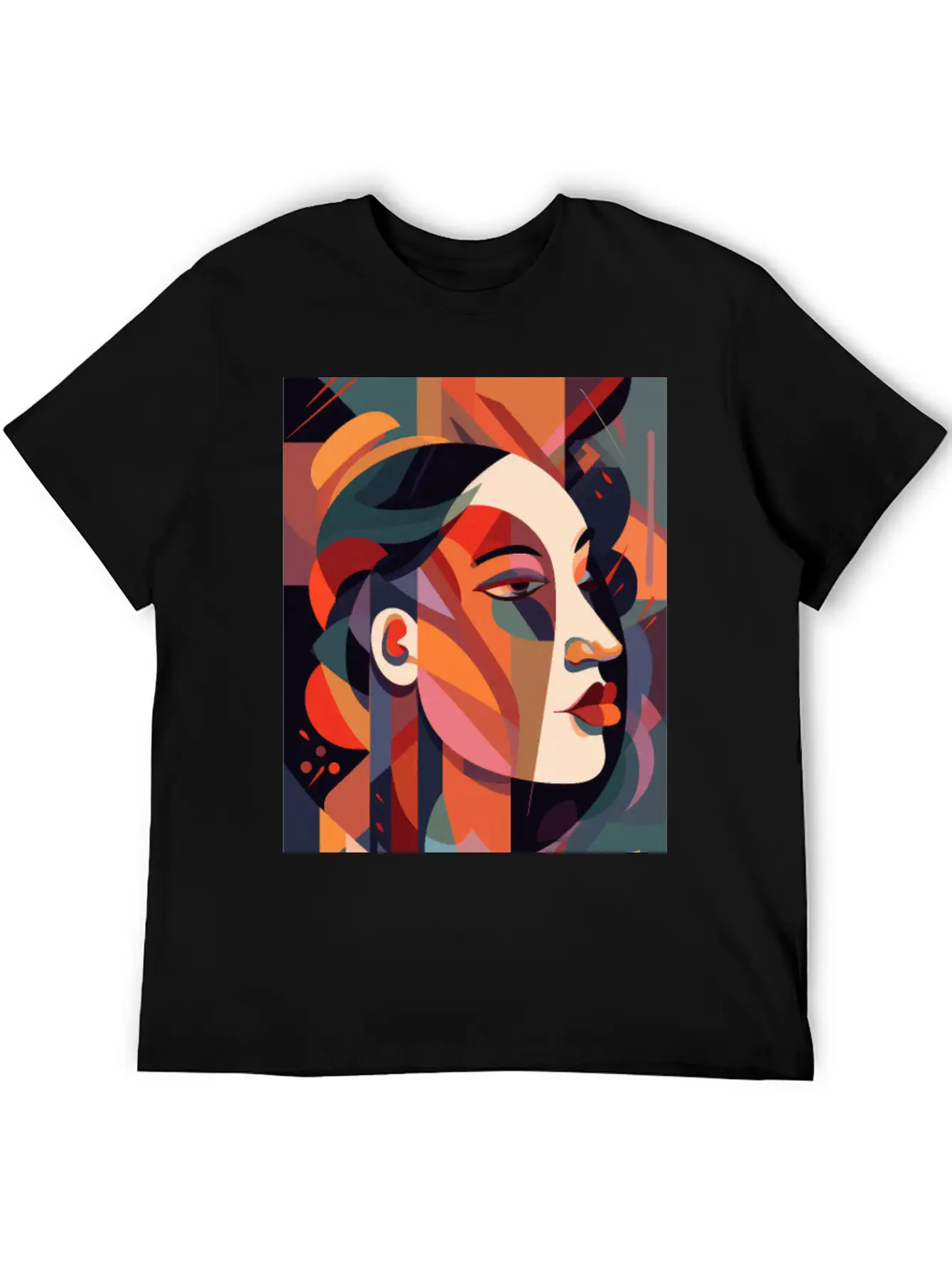 Abstract Face Art - Dreamy And Whimsical Unisex Casual T-Shirt – Clean Design For Daily Comfort