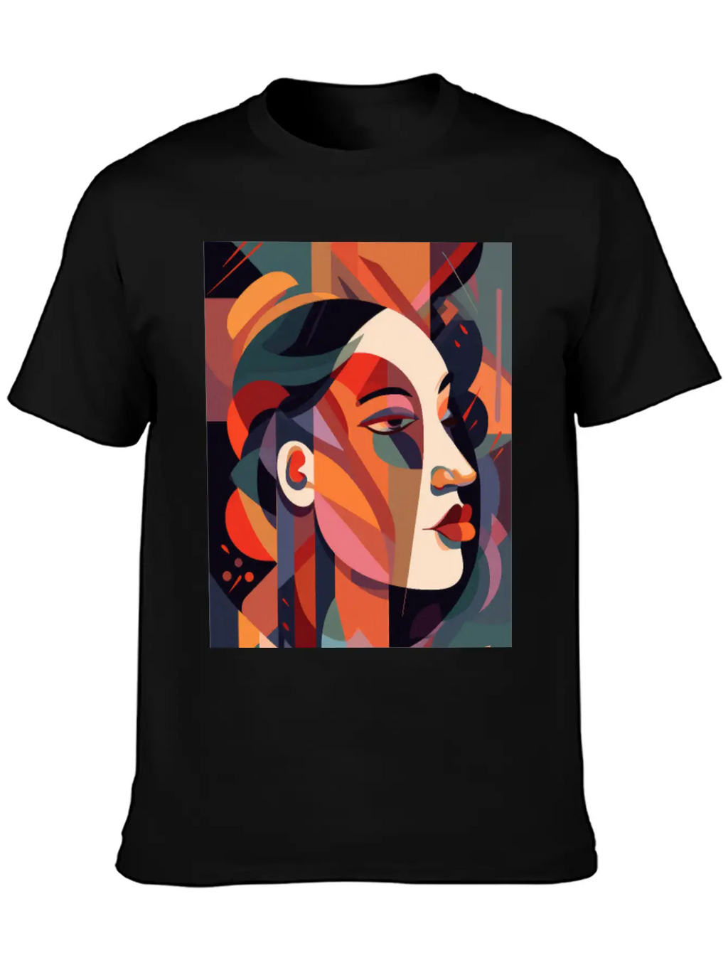 Abstract Face Art - Dreamy And Whimsical Unisex Casual T-Shirt – Clean Design For Daily Comfort