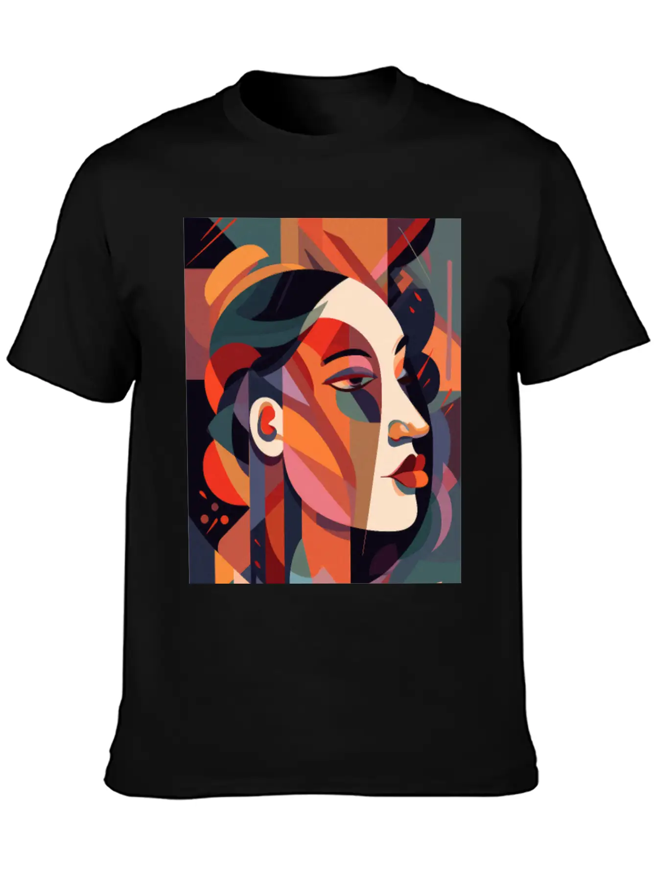 Abstract Face Art - Dreamy And Whimsical Unisex Casual T-Shirt – Clean Design For Daily Comfort