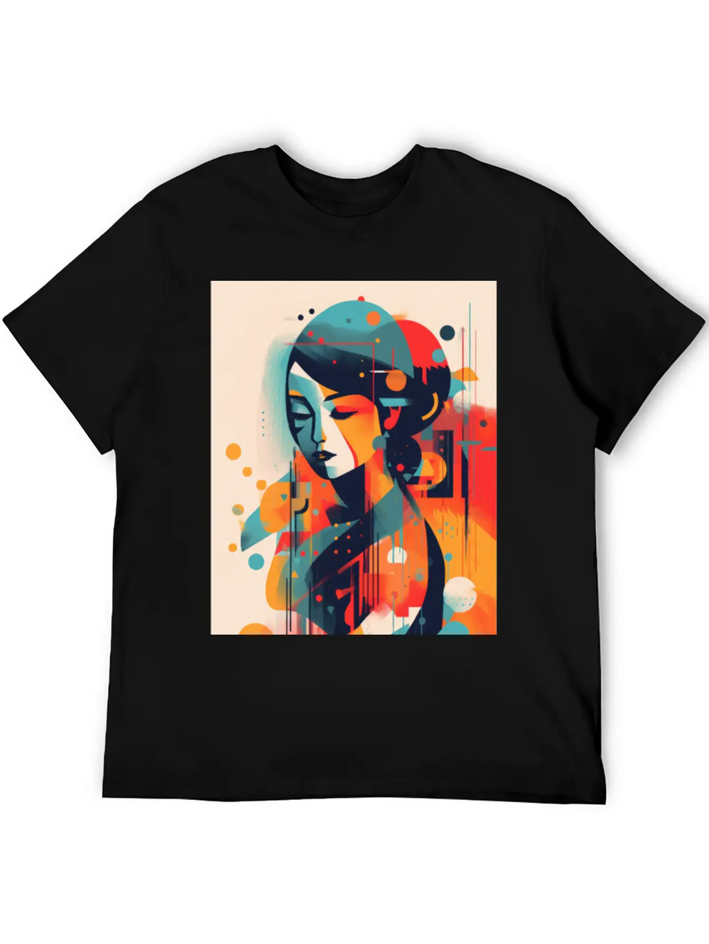 Abstract Face Art - Embracing Imperfection Unisex Casual T-Shirt – Clean Design For Daily Comfort