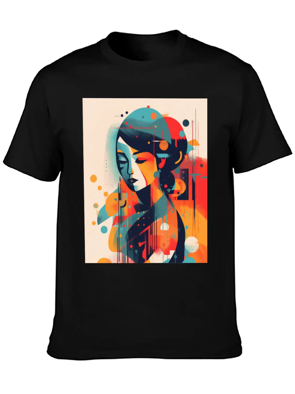 Abstract Face Art - Embracing Imperfection Unisex Casual T-Shirt – Clean Design For Daily Comfort