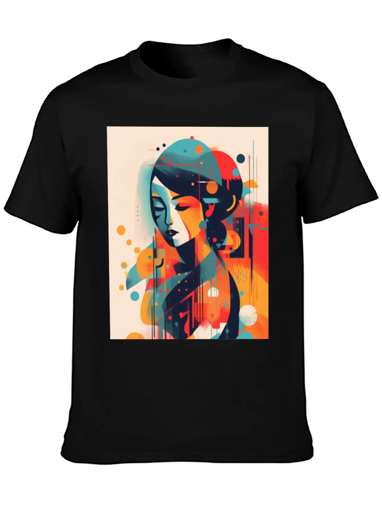 Abstract Face Art - Embracing Imperfection Unisex Casual T-Shirt – Clean Design For Daily Comfort