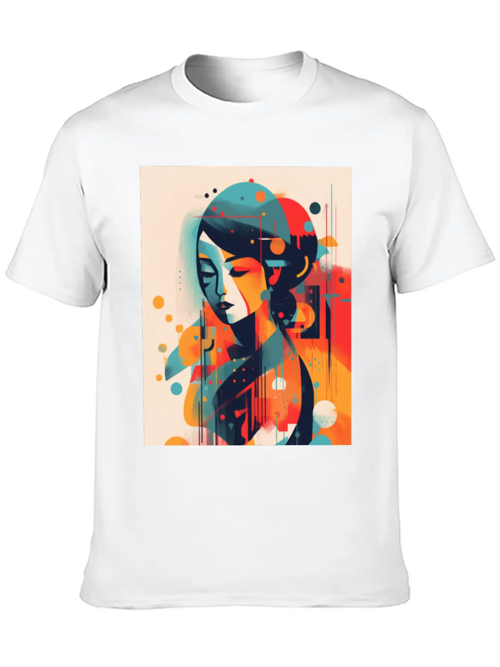 Abstract Face Art - Embracing Imperfection Unisex Casual T-Shirt – Clean Design For Daily Comfort