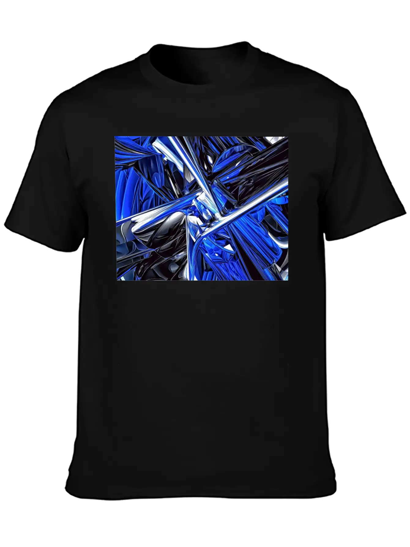 Abstract Futuristic Chaos Stylish Everyday T-Shirt – Unisex Basic Cotton Tee
