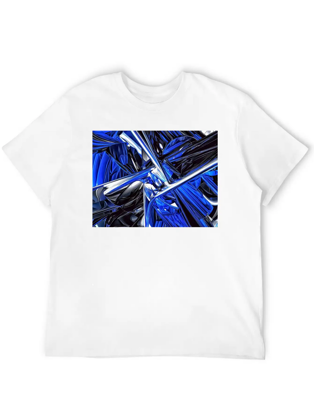 Abstract Futuristic Chaos Stylish Everyday T-Shirt – Unisex Basic Cotton Tee