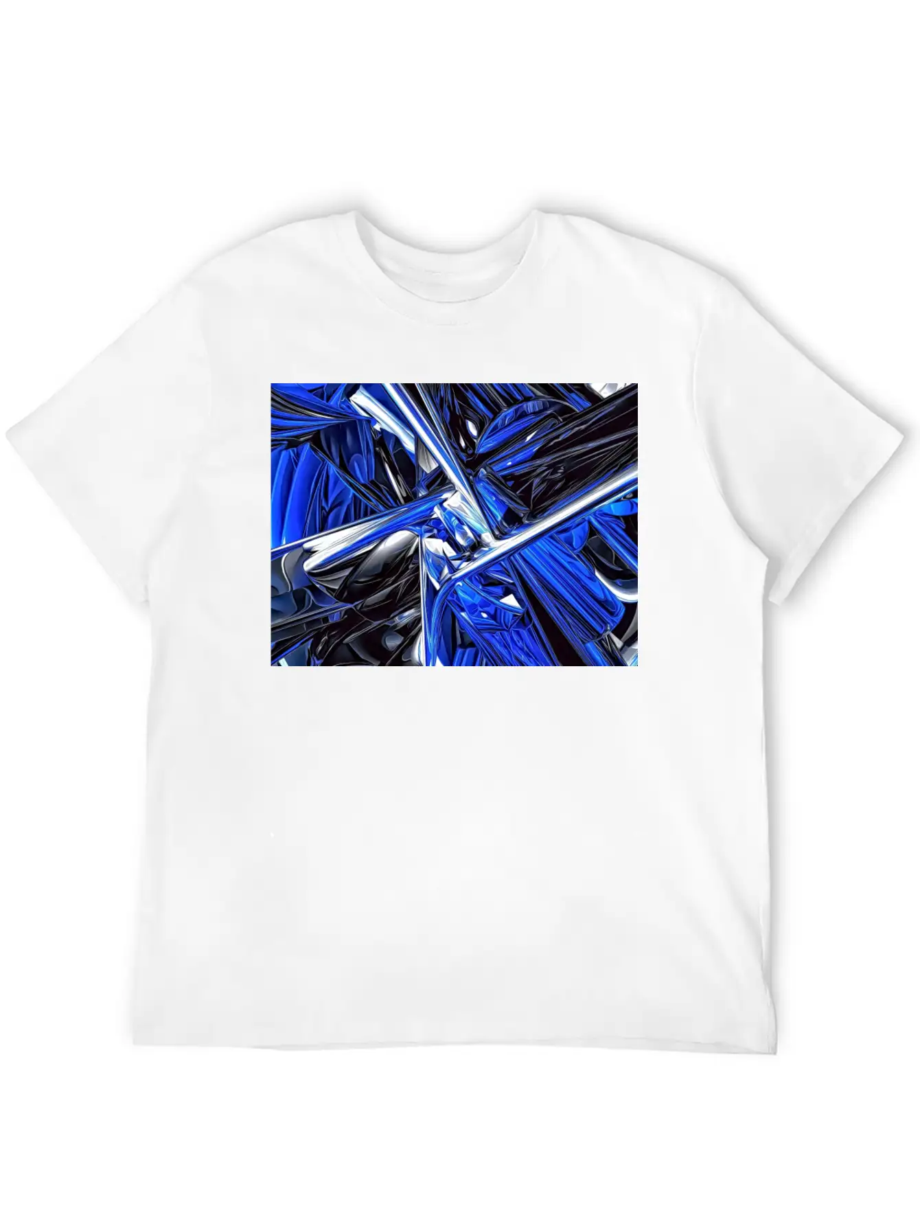 Abstract Futuristic Chaos Stylish Everyday T-Shirt – Unisex Basic Cotton Tee