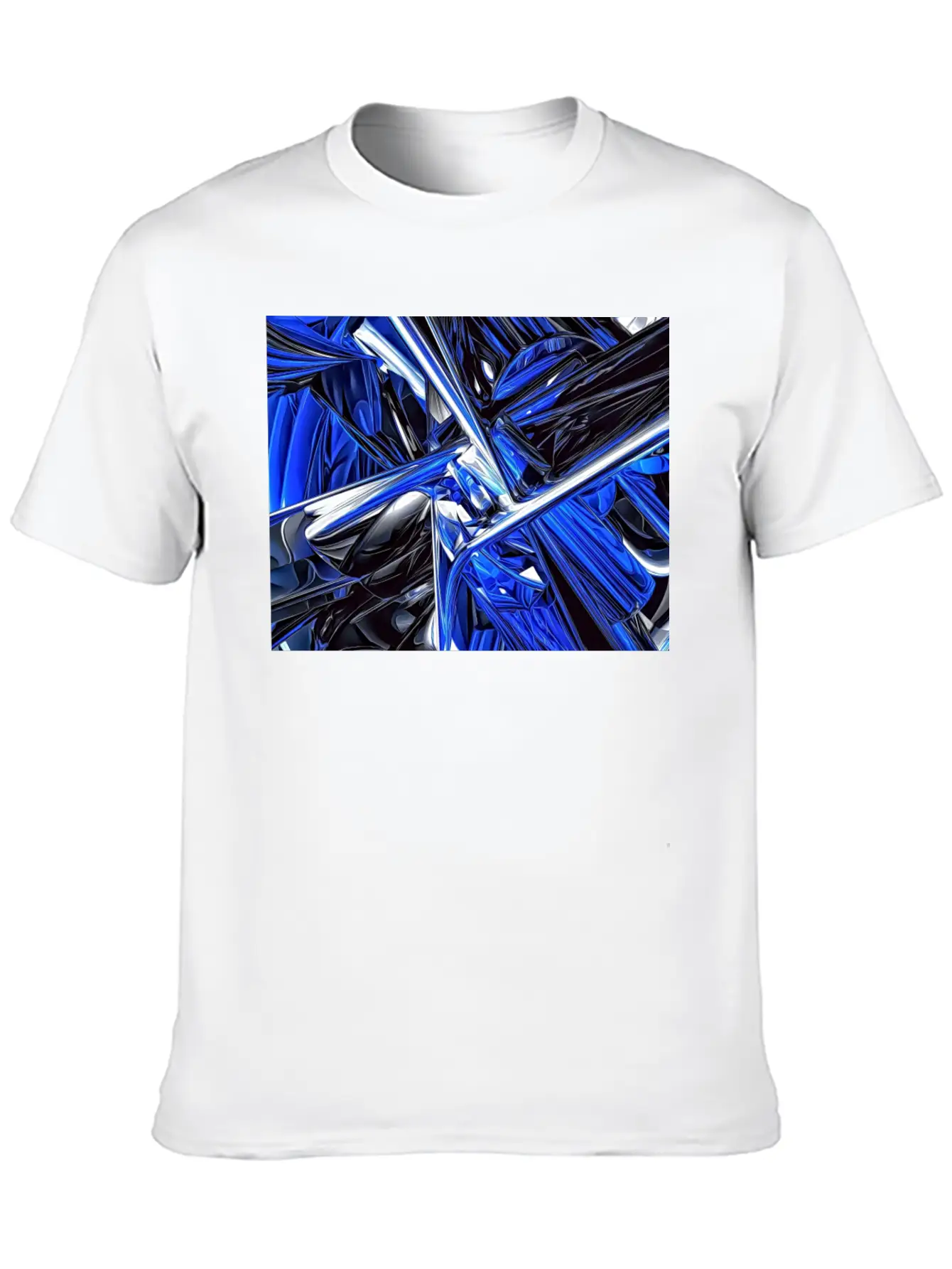 Abstract Futuristic Chaos Stylish Everyday T-Shirt – Unisex Basic Cotton Tee