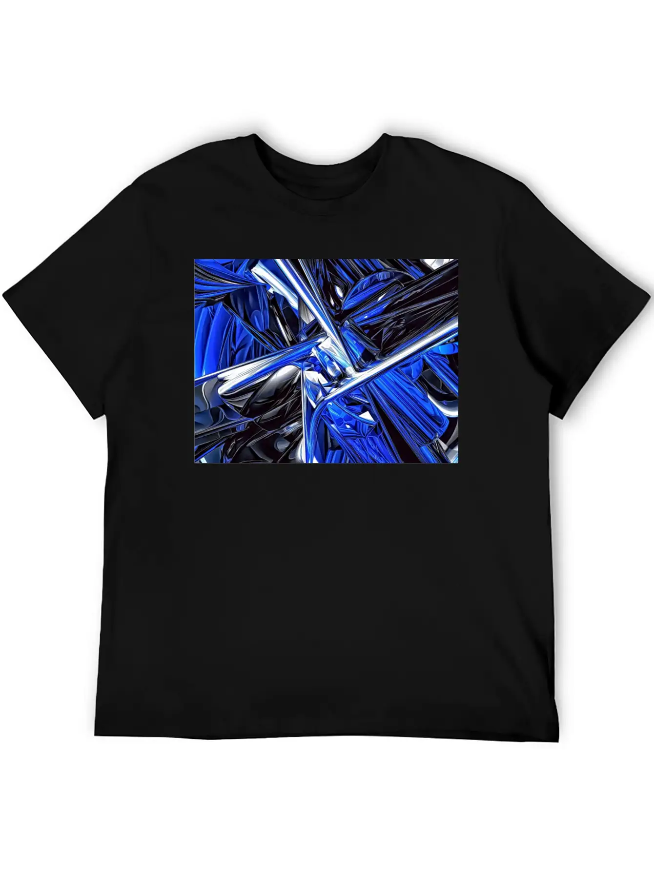 Abstract Futuristic Chaos Stylish Everyday T-Shirt – Unisex Basic Cotton Tee