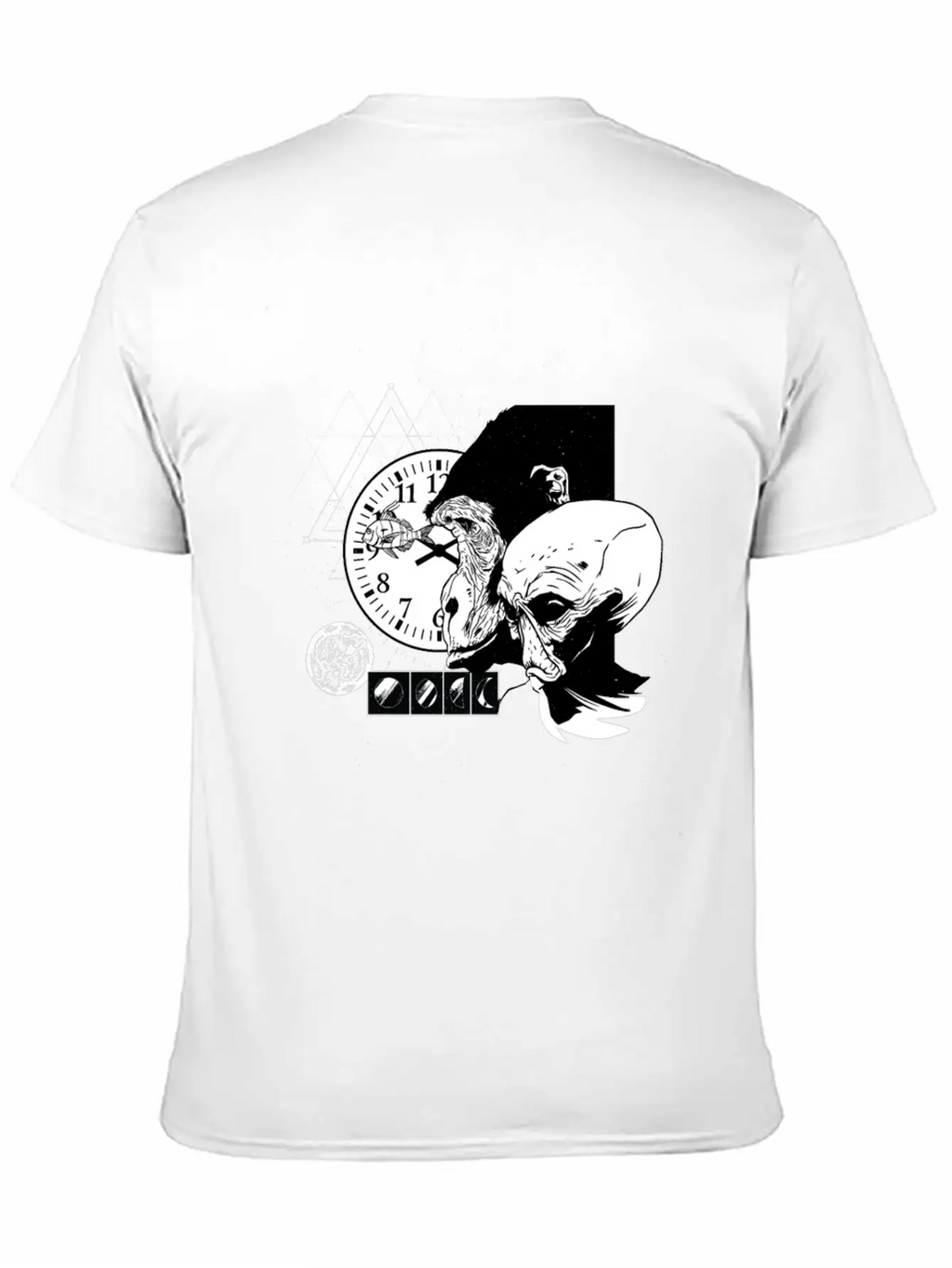 Abstract Monkey Space Time Design Unisex Casual T-Shirt – Clean Design For Daily Comfort