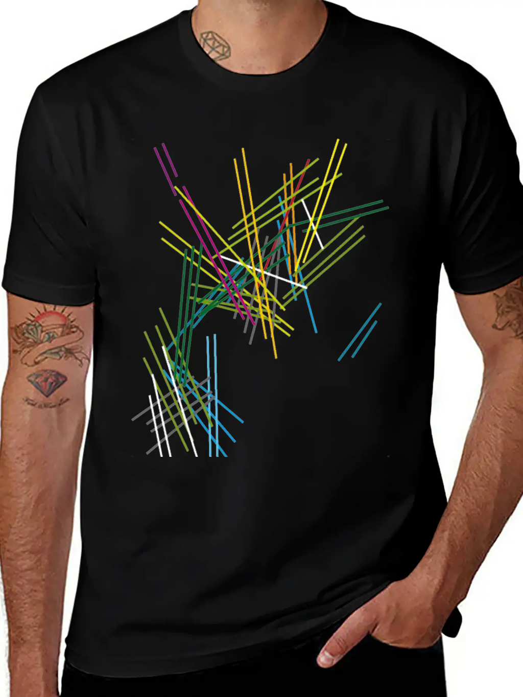 Abstract Scifi Art Essential Cotton Tee For Daily Outfits – Unisex Style
