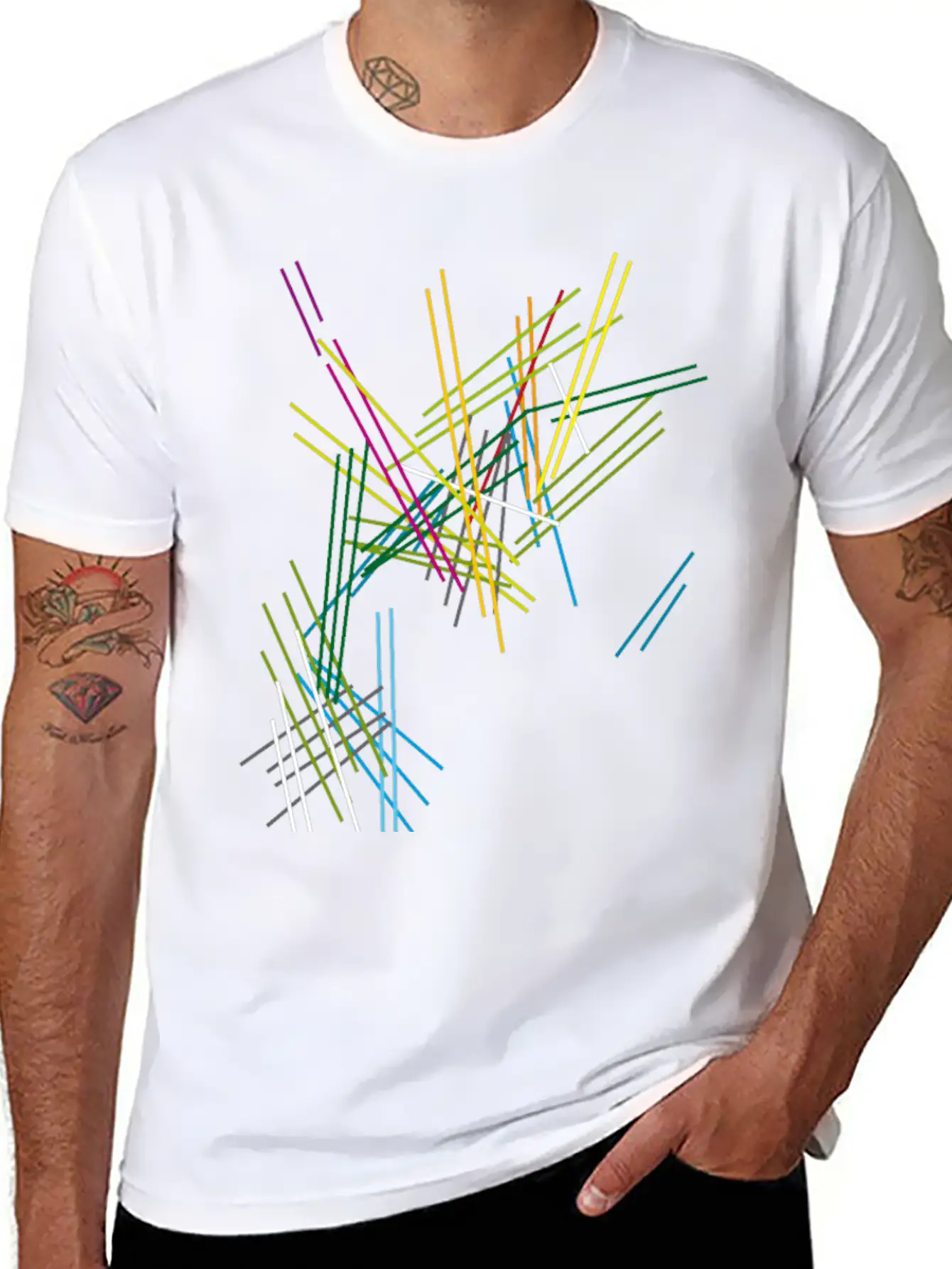 Abstract Scifi Art Essential Cotton Tee For Daily Outfits – Unisex Style