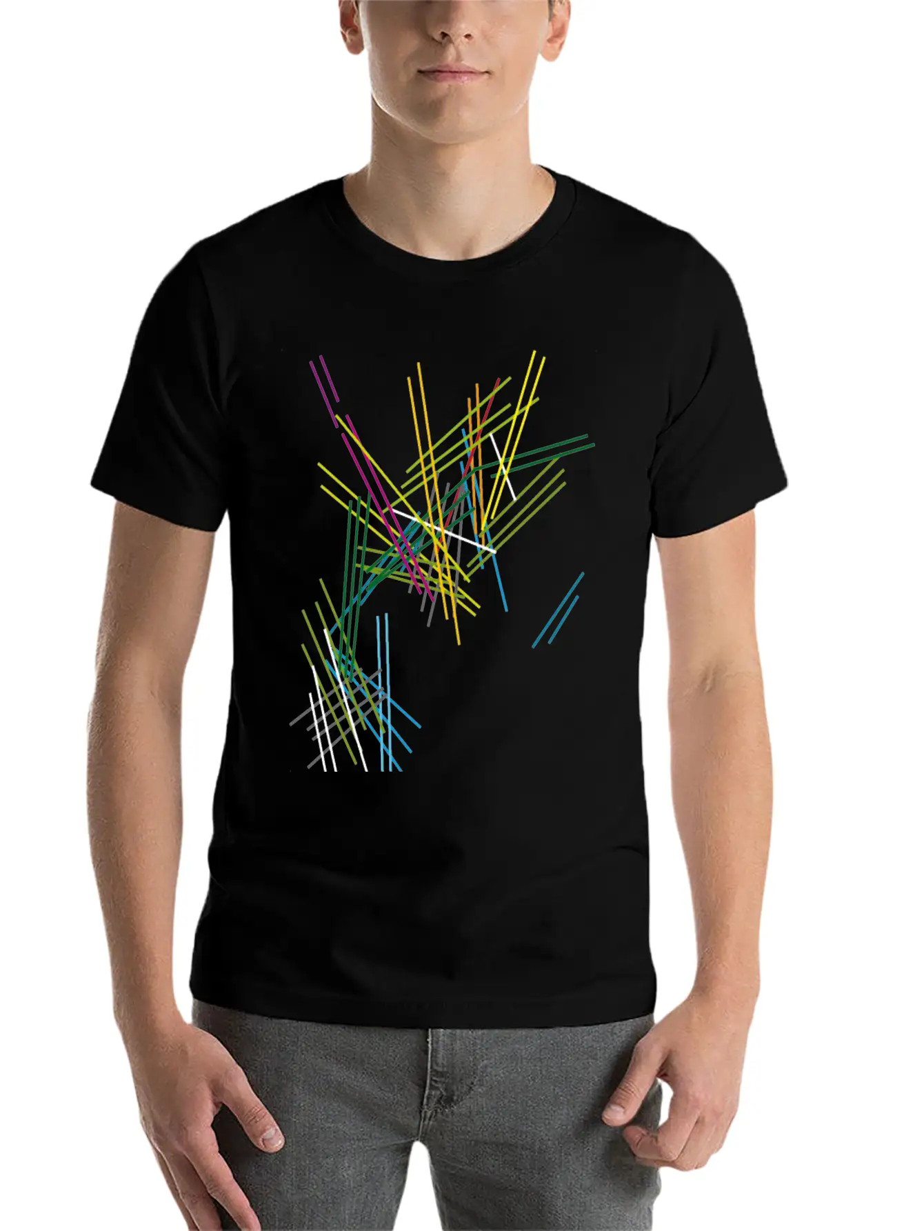 Abstract Scifi Art Essential Cotton Tee For Daily Outfits – Unisex Style