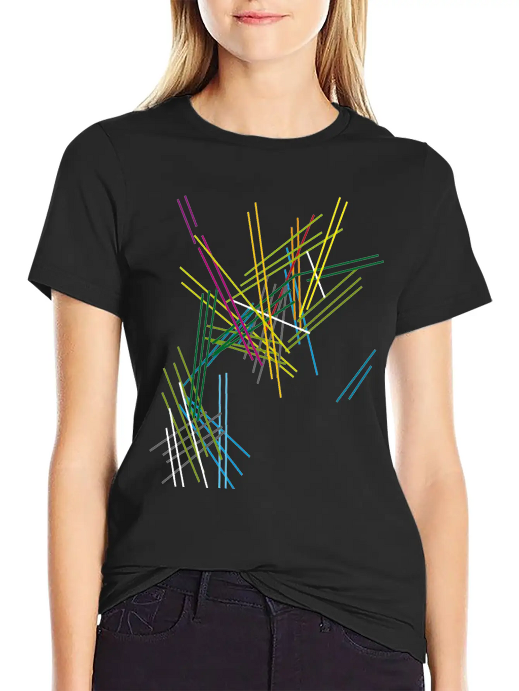 Abstract Scifi Art Essential Cotton Tee For Daily Outfits – Unisex Style