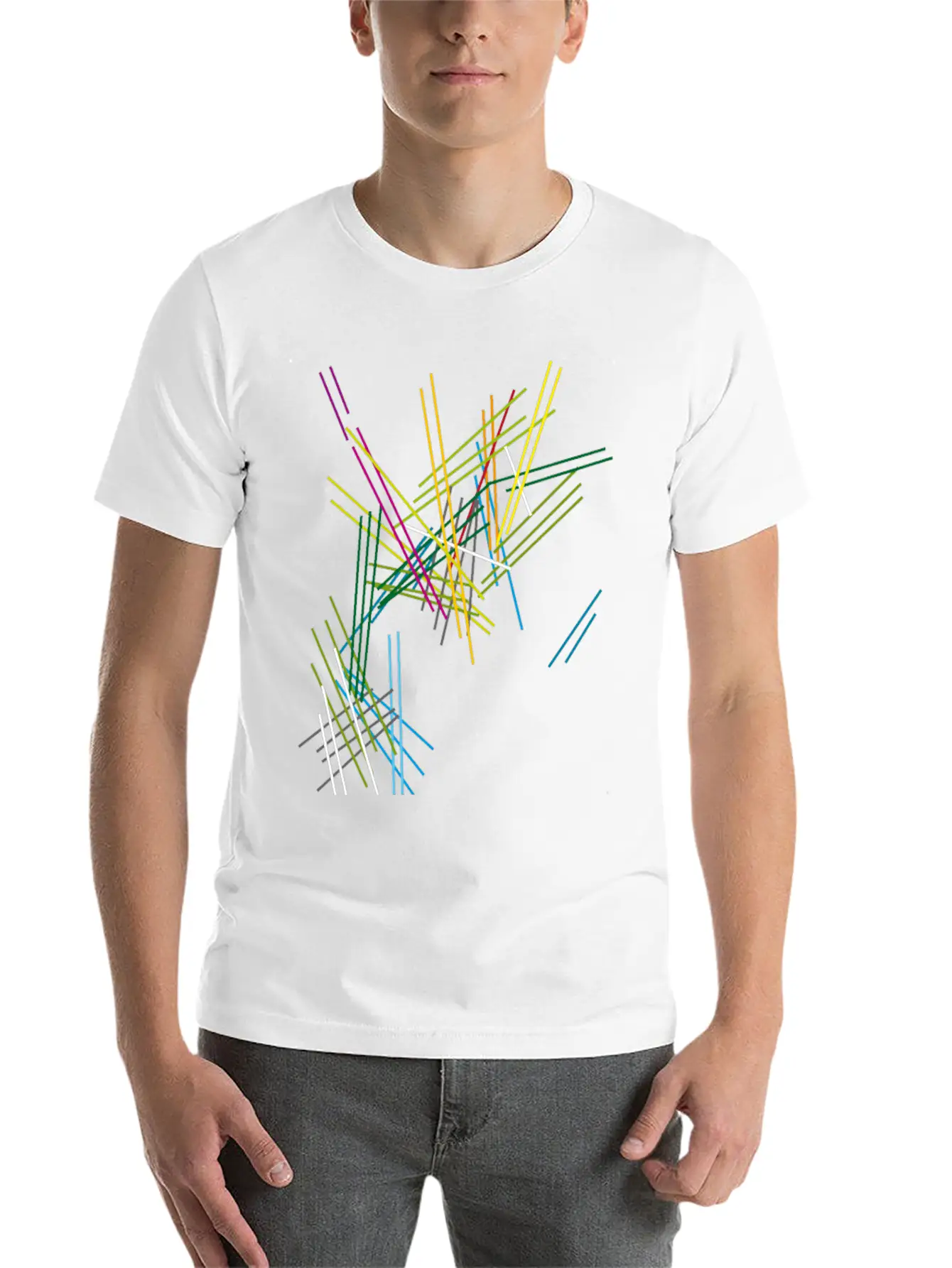 Abstract Scifi Art Essential Cotton Tee For Daily Outfits – Unisex Style