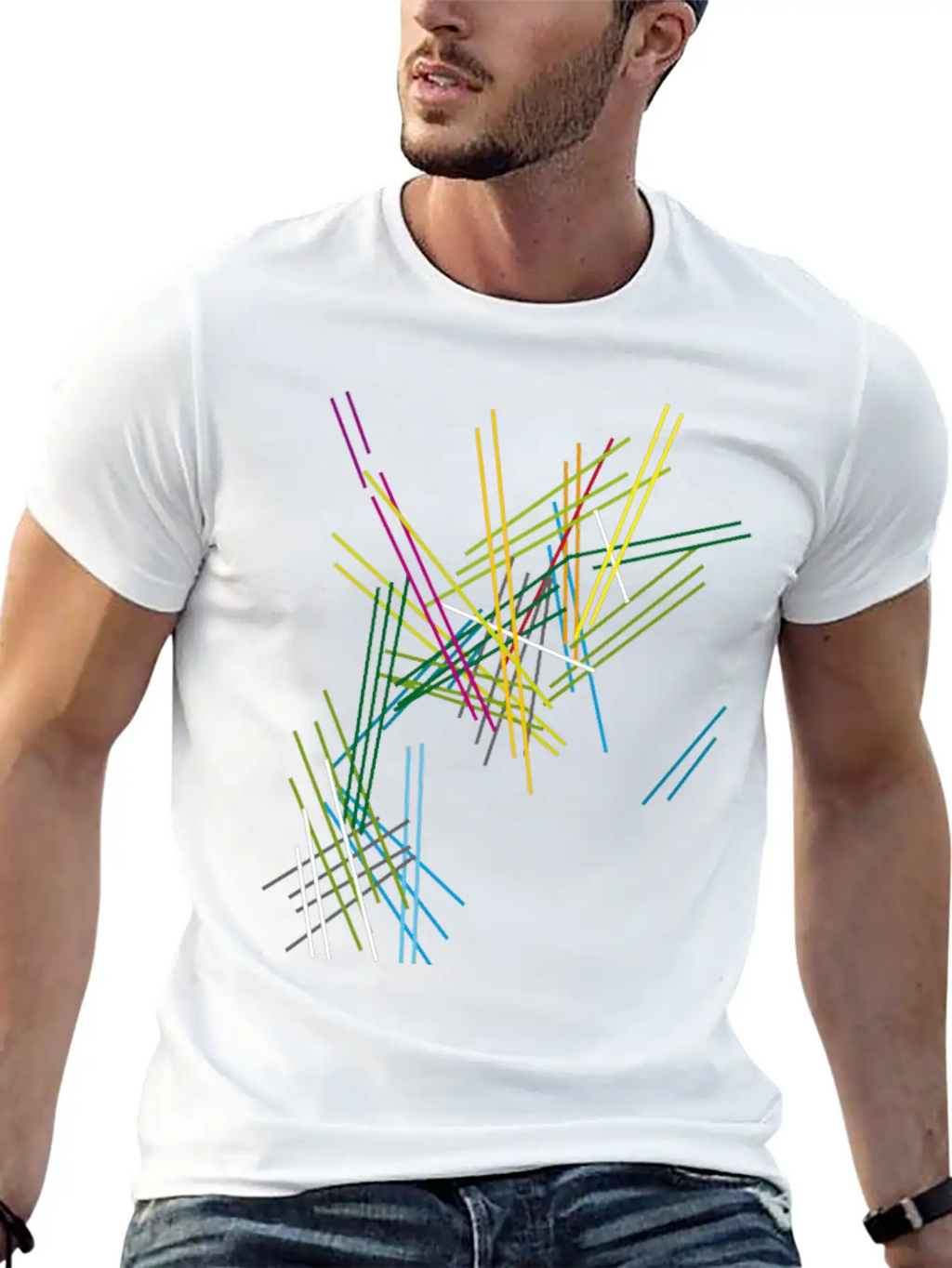 Abstract Scifi Art Essential Cotton Tee For Daily Outfits – Unisex Style