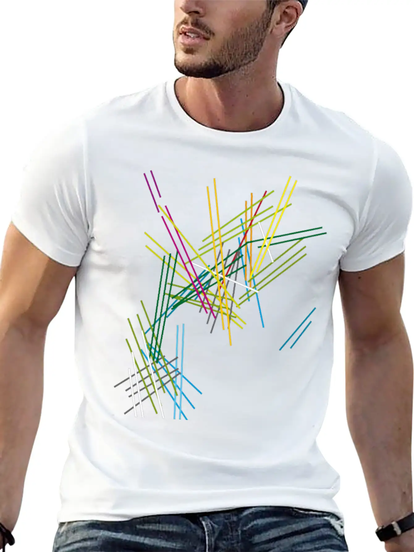 Abstract Scifi Art Essential Cotton Tee For Daily Outfits – Unisex Style
