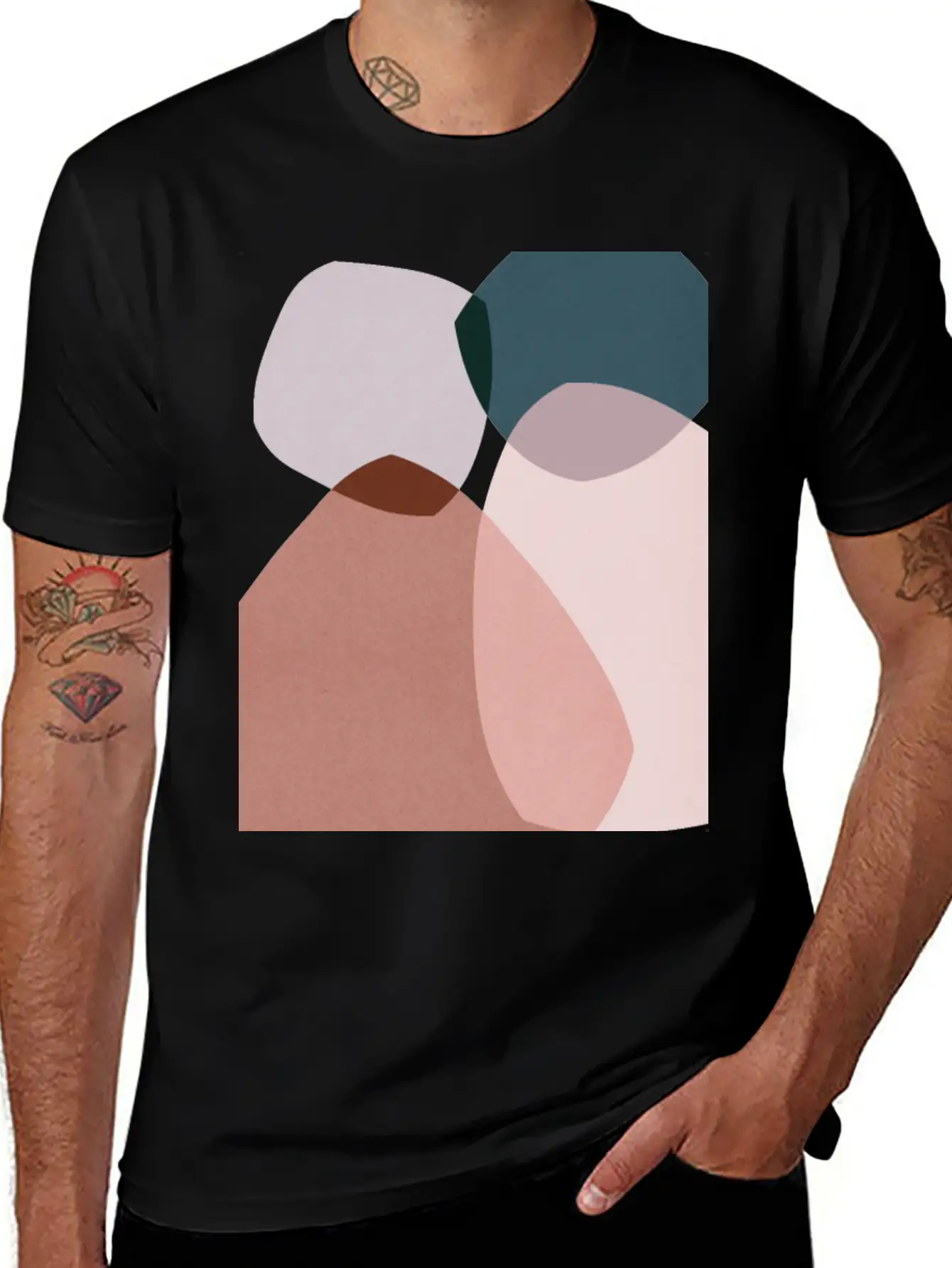 Abstract Shapes 7 Breathable Soft Cotton T-Shirt – Timeless Casual Look