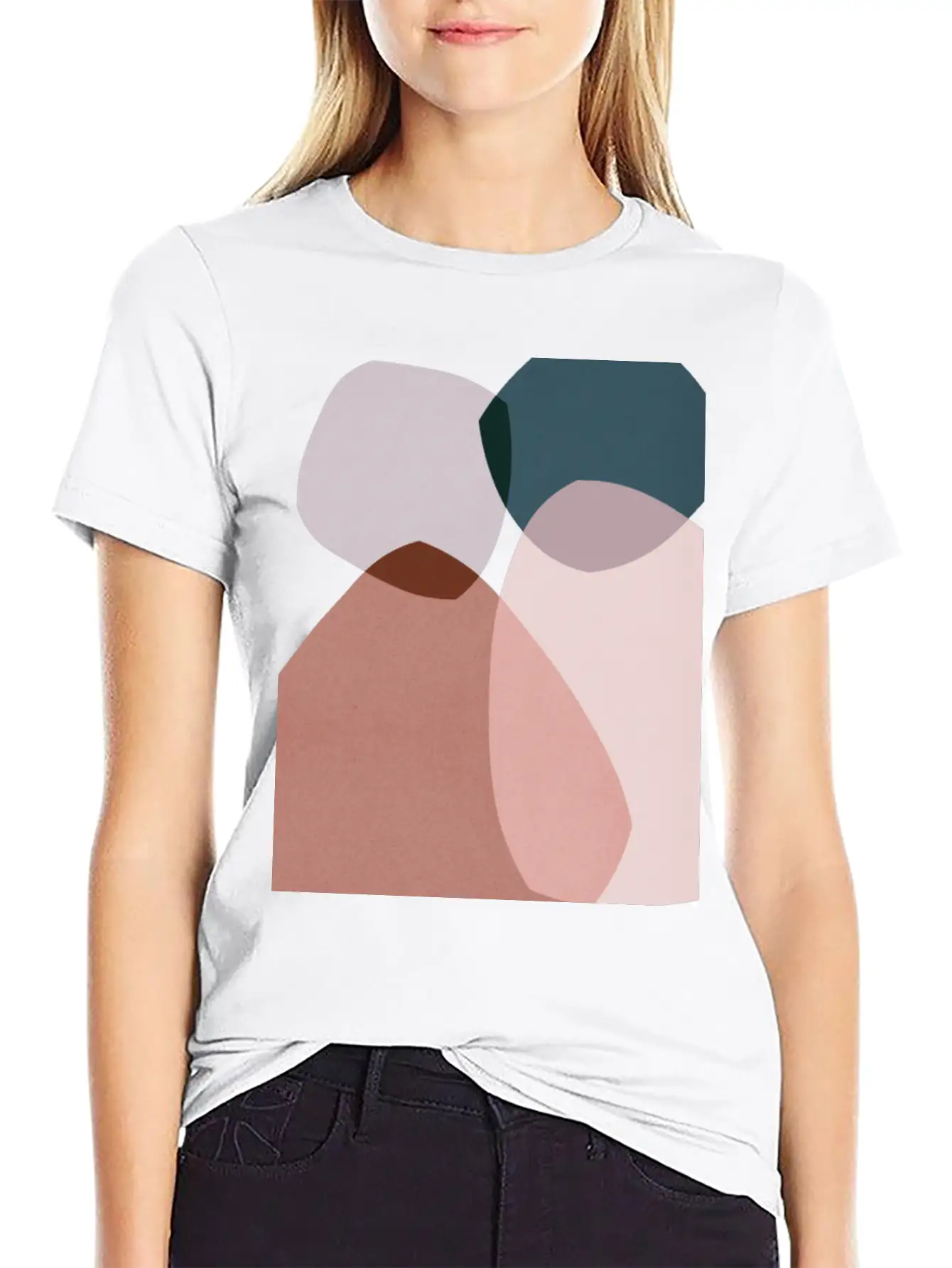 Abstract Shapes 7 Breathable Soft Cotton T-Shirt – Timeless Casual Look