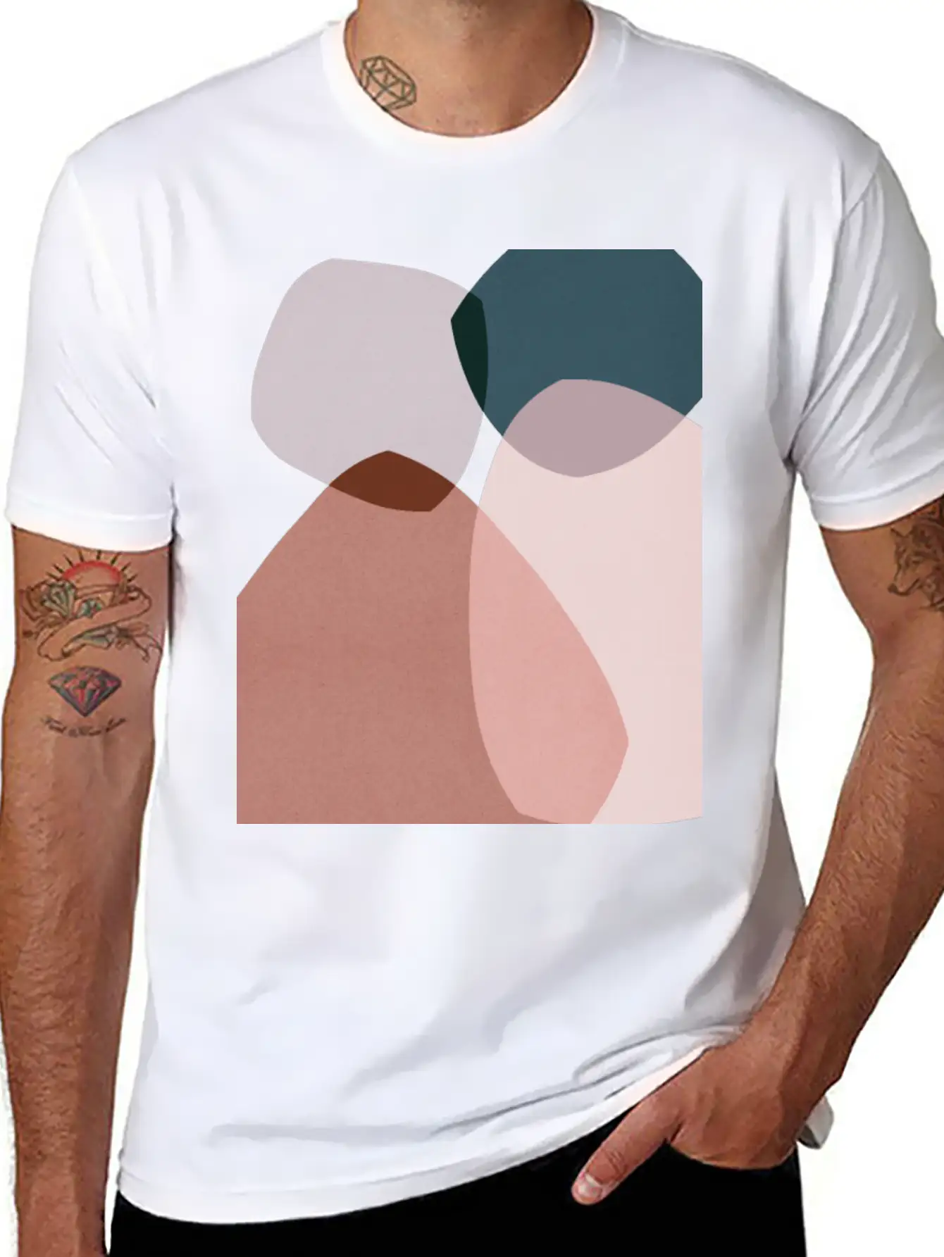 Abstract Shapes 7 Breathable Soft Cotton T-Shirt – Timeless Casual Look
