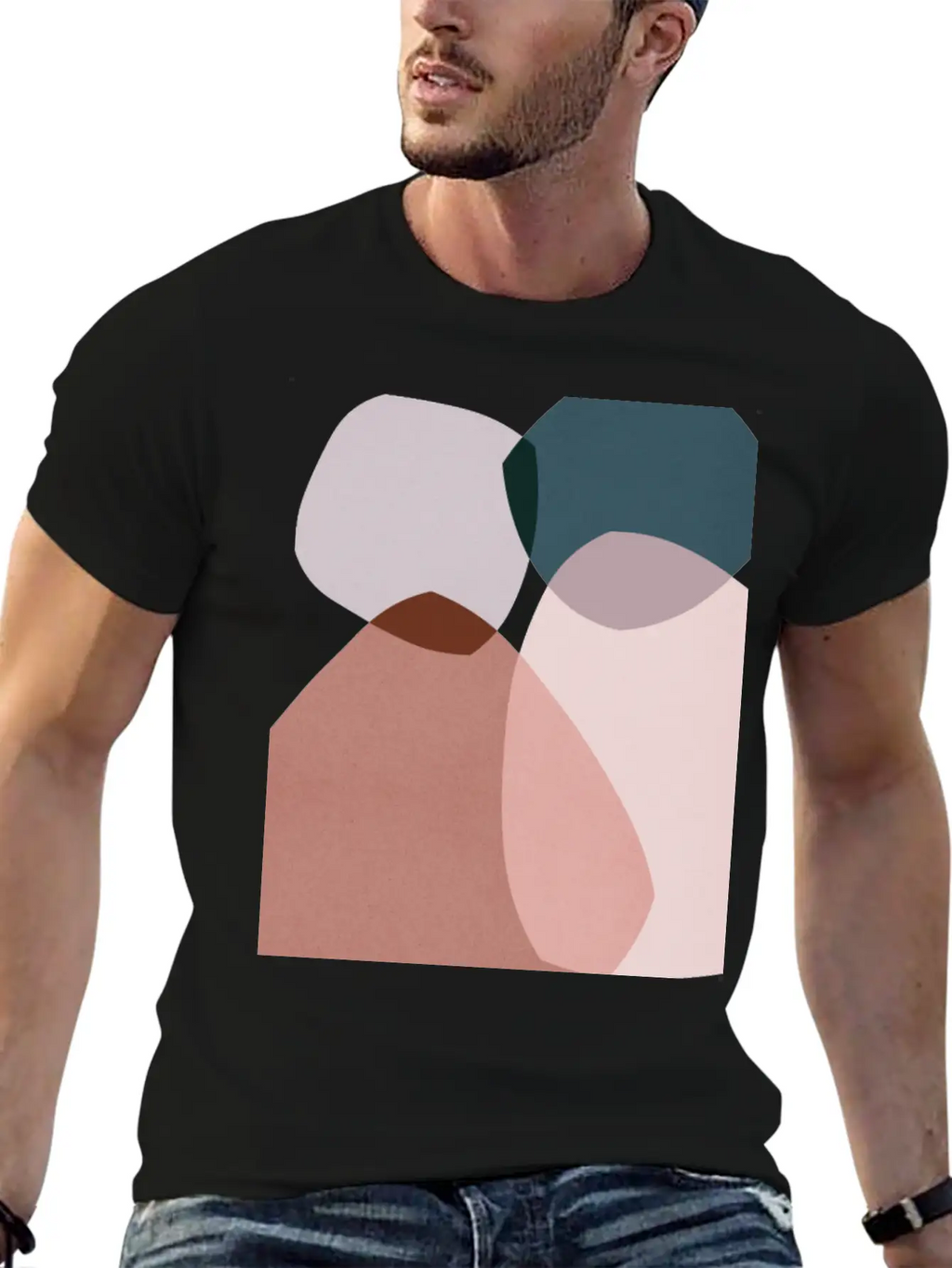 Abstract Shapes 7 Breathable Soft Cotton T-Shirt – Timeless Casual Look