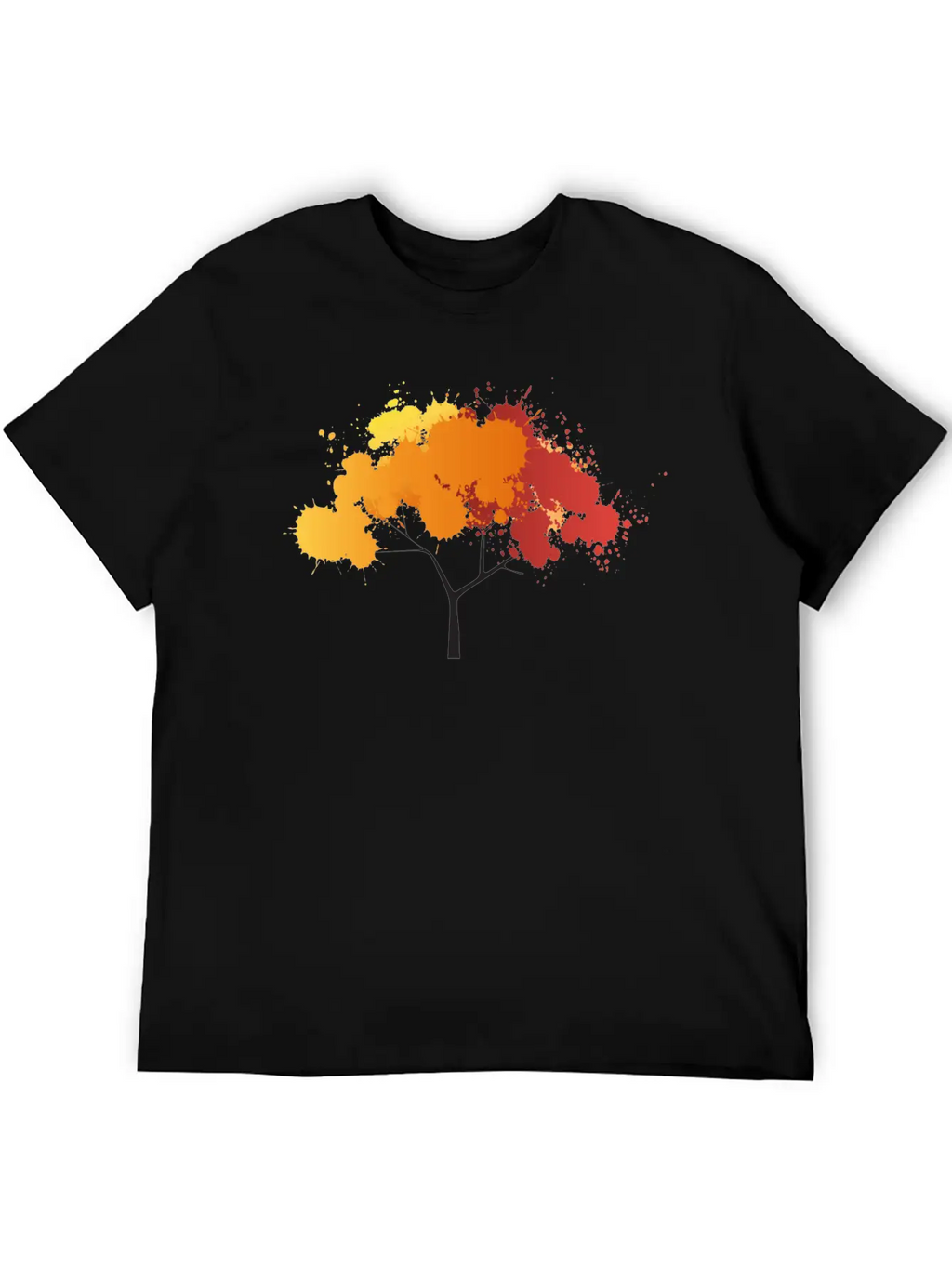 Abstract Tree Unisex Casual T-Shirt – Clean Design For Daily Comfort