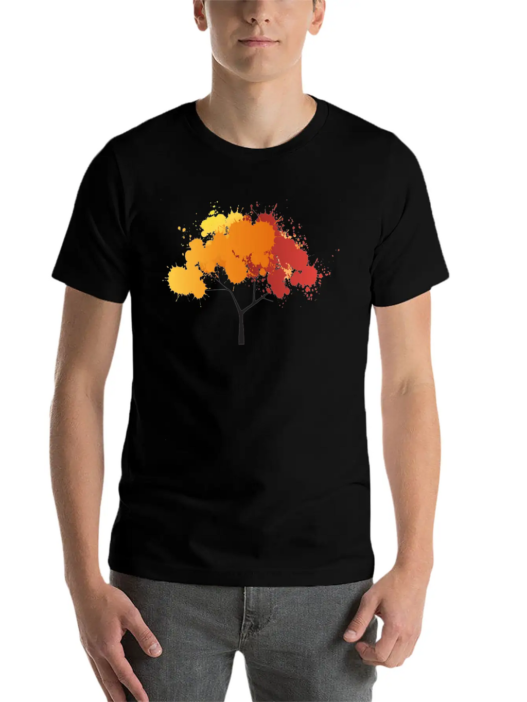 Abstract Tree Unisex Casual T-Shirt – Clean Design For Daily Comfort