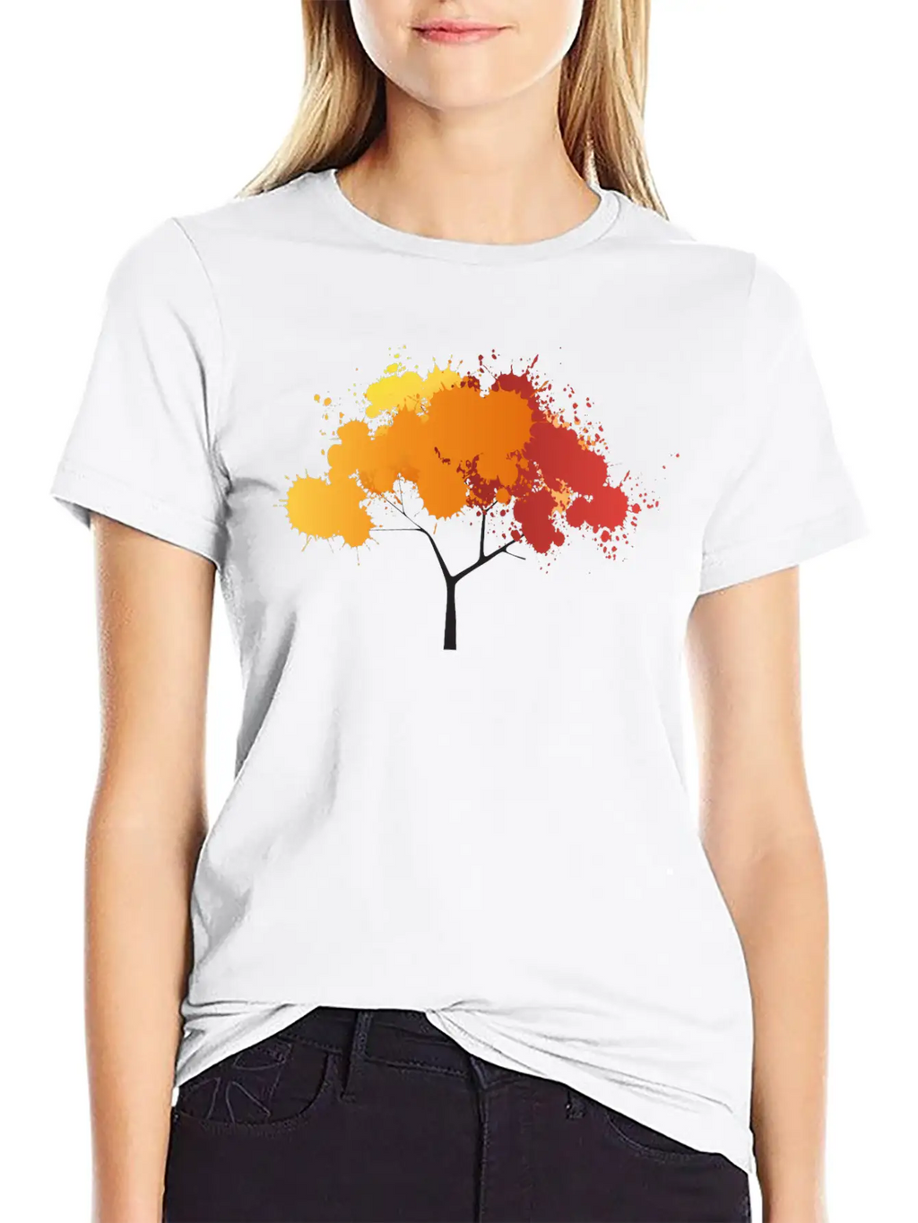 Abstract Tree Unisex Casual T-Shirt – Clean Design For Daily Comfort