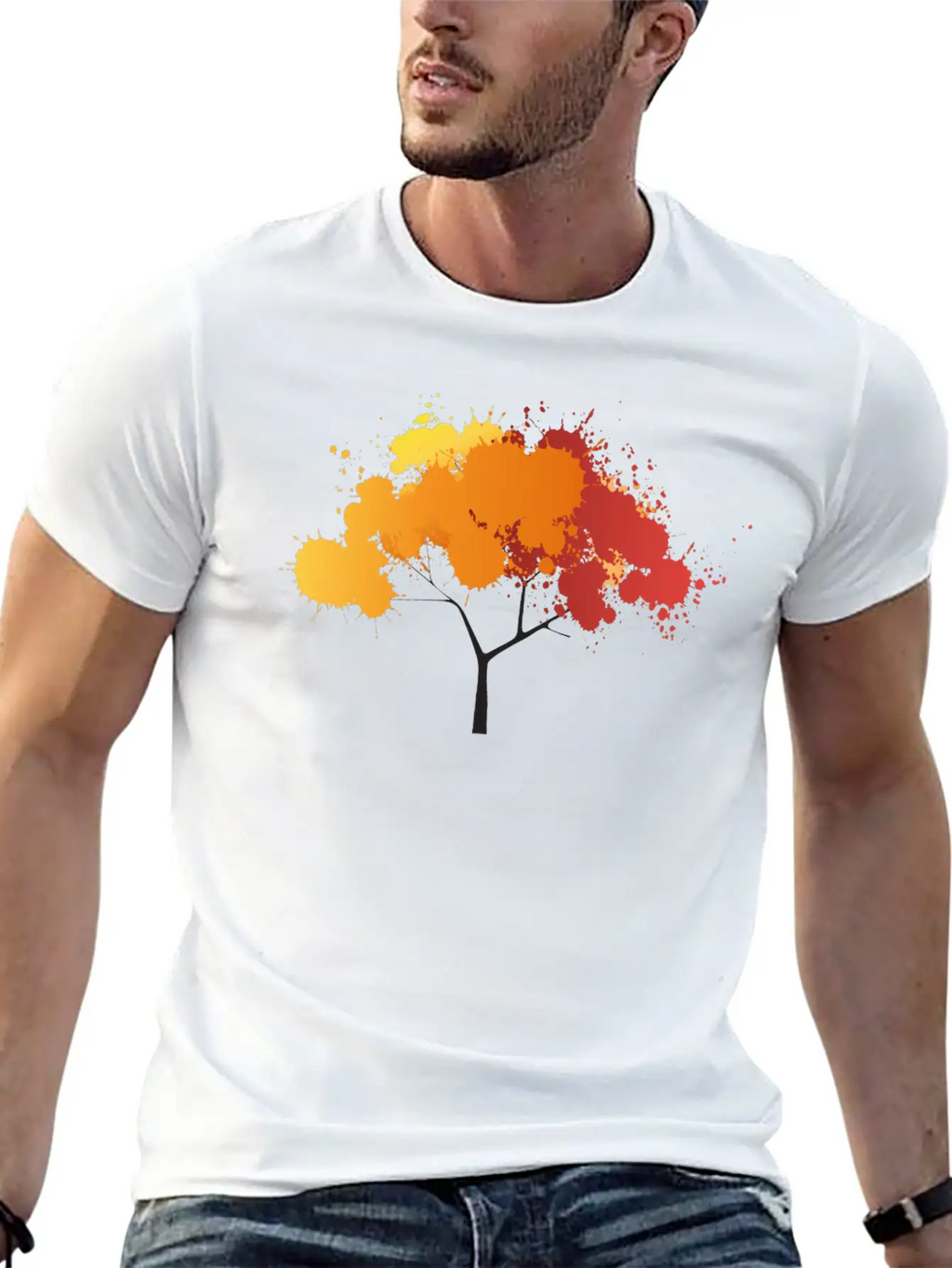 Abstract Tree Unisex Casual T-Shirt – Clean Design For Daily Comfort