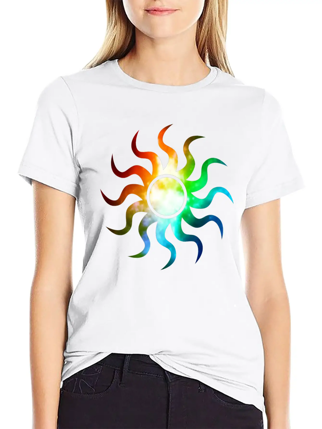 Abstract Unisex Short Sleeve Soft Cotton T-Shirt – Casual Everyday Wear